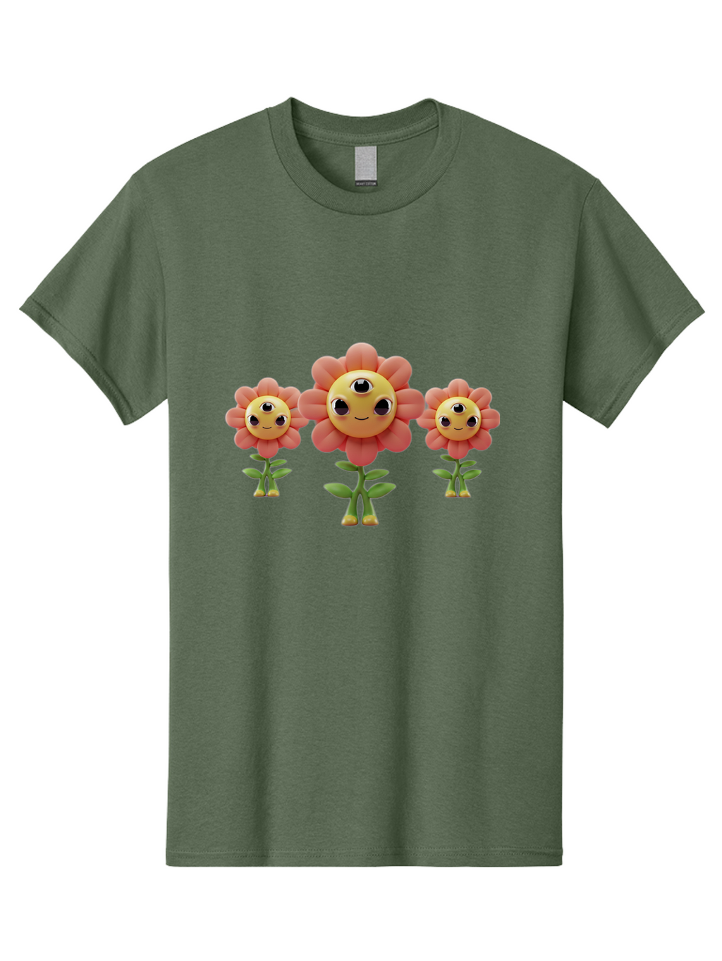 Smiling-Flowers-1 Men'S Graphic Tee, 100% Cotton, Comfortable Casual Summer Wear, Machine Washable, Vintage Camera, Old Camera, Antique Camera, Black Camera, Classic Photography, Photography Equipment, Nostalgic Device, Film Camera, Camera Art Bao900