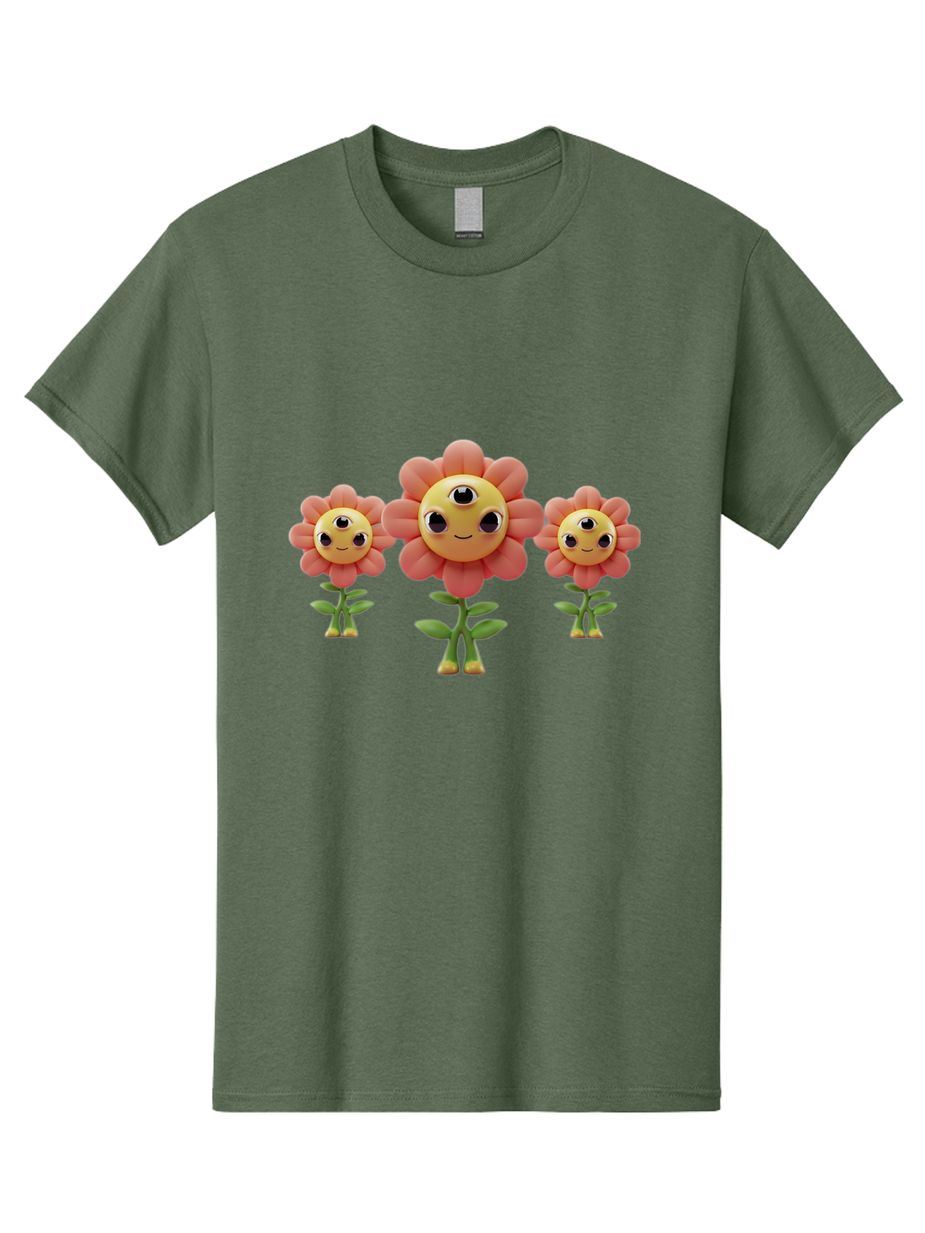 Smiling-Flowers-1 Men'S Graphic Tee, 100% Cotton, Comfortable Casual Summer Wear, Machine Washable, Vintage Camera, Old Camera, Antique Camera, Black Camera, Classic Photography, Photography Equipment, Nostalgic Device, Film Camera, Camera Art Bao900