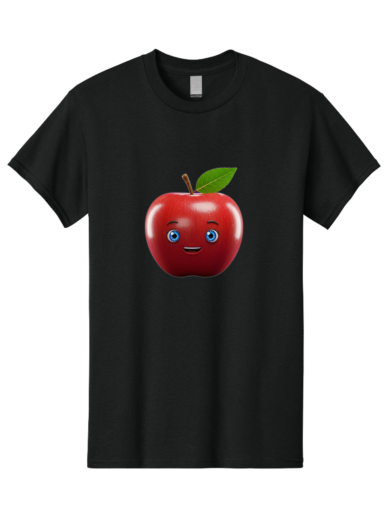 Smiling-Red-Apple-1 Men'S Graphic Tee, 100% Cotton, Comfortable Casual Summer Wear, Machine Washable, Vintage Camera, Old Camera, Antique Camera, Black Camera, Classic Photography, Photography Equipment, Nostalgic Device, Film Camera, Bao903