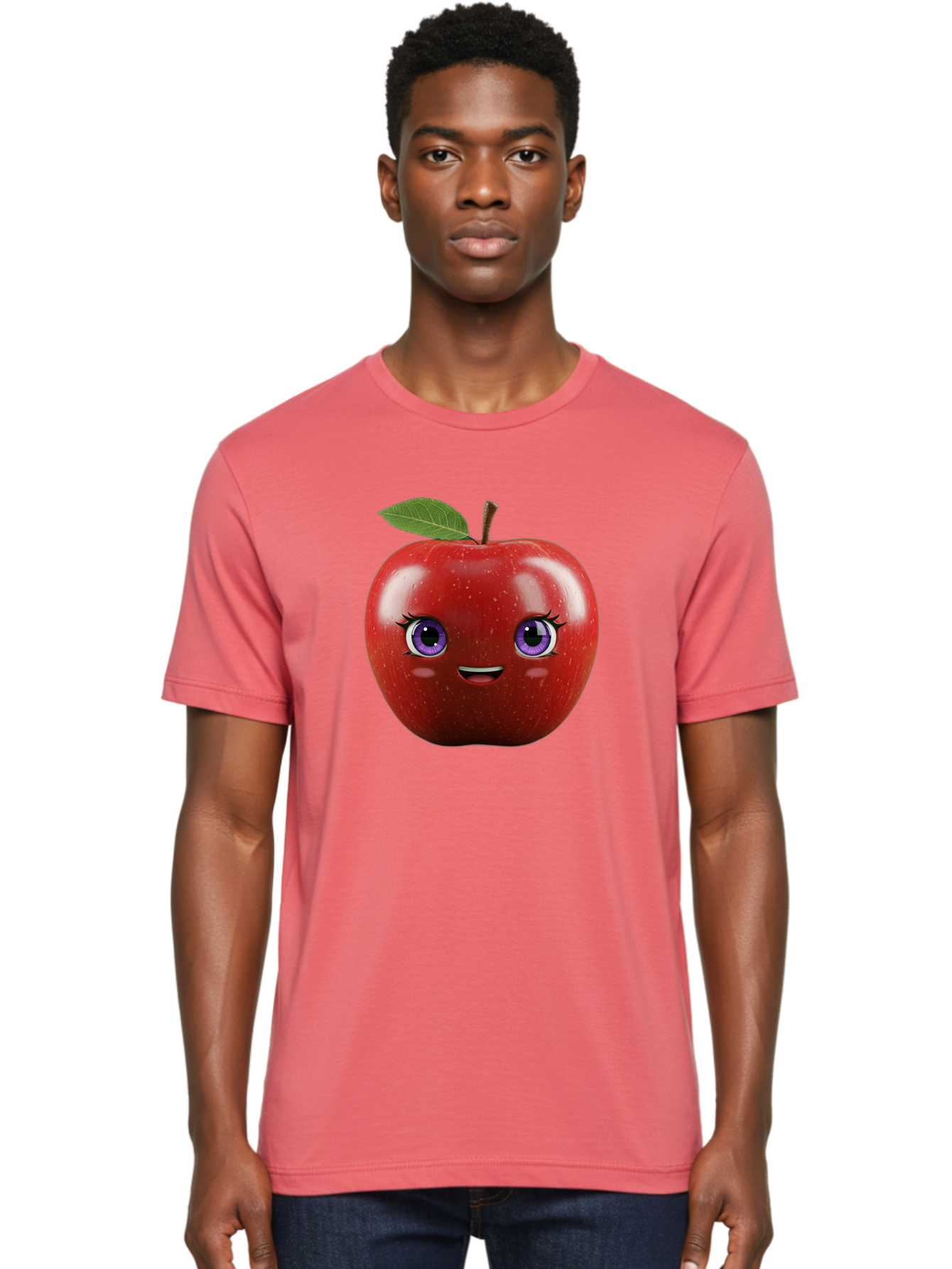 Smiling-Red-Apple Men'S Graphic Tee, 100% Cotton, Comfortable Casual Summer Wear, Machine Washable, Vintage Camera, Old Camera, Antique Camera, Black Camera, Classic Photography, Photography Equipment, Nostalgic Device, Film Camera, Camera Art Bao904