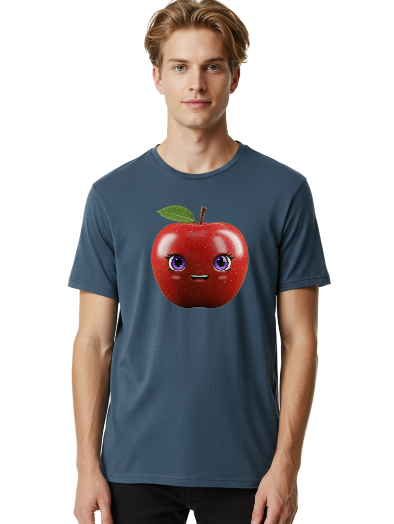 Smiling-Red-Apple Men'S Graphic Tee, 100% Cotton, Comfortable Casual Summer Wear, Machine Washable, Vintage Camera, Old Camera, Antique Camera, Black Camera, Classic Photography, Photography Equipment, Nostalgic Device, Film Camera, Camera Art Bao904