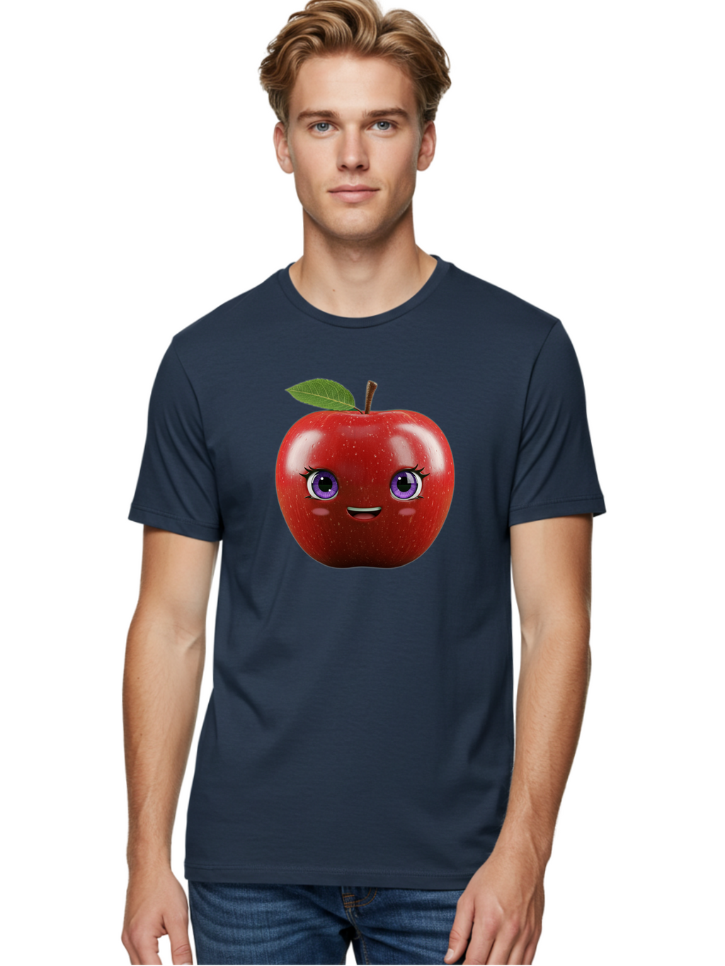 Smiling-Red-Apple Men'S Graphic Tee, 100% Cotton, Comfortable Casual Summer Wear, Machine Washable, Vintage Camera, Old Camera, Antique Camera, Black Camera, Classic Photography, Photography Equipment, Nostalgic Device, Film Camera, Camera Art Bao904