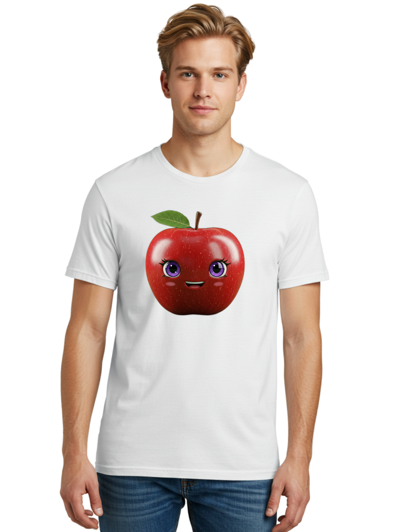 Smiling-Red-Apple Men'S Graphic Tee, 100% Cotton, Comfortable Casual Summer Wear, Machine Washable, Vintage Camera, Old Camera, Antique Camera, Black Camera, Classic Photography, Photography Equipment, Nostalgic Device, Film Camera, Camera Art Bao904