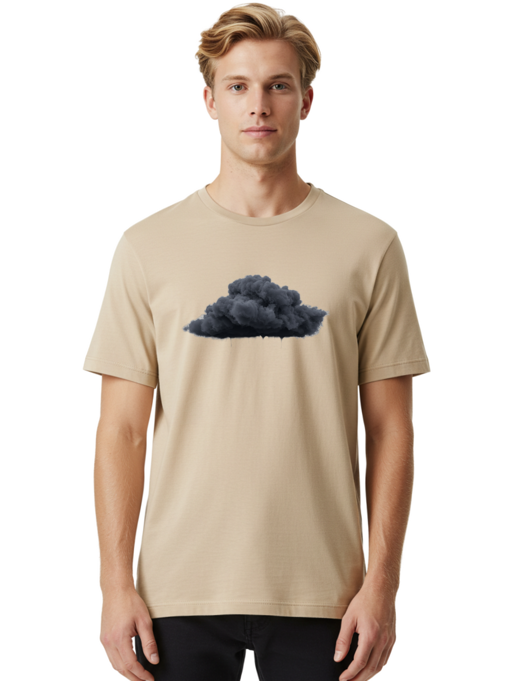 Smoke-Cloud Men'S Graphic Tee, 100% Cotton, Comfortable Casual Summer Wear, Machine Washable, Vintage Camera, Old Camera, Antique Camera, Black Camera, Classic Photography, Photography Equipment, Nostalgic Device, Film Camera, Camera Art Bao905