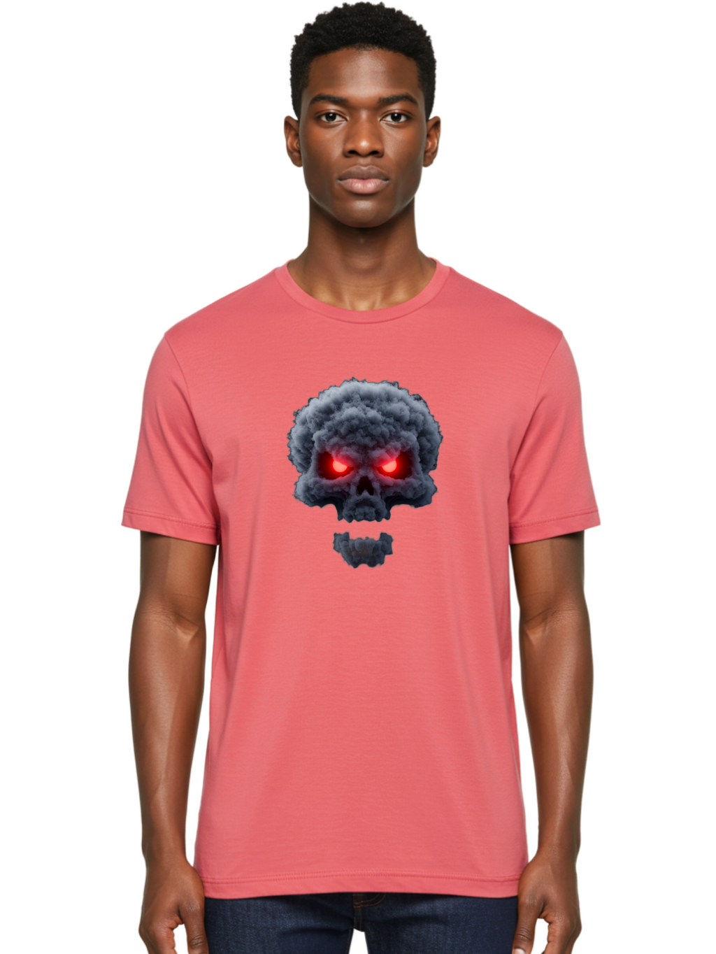 Smoke-Skull Men'S Graphic Tee, 100% Cotton, Comfortable Casual Summer Wear, Machine Washable, Vintage Camera, Old Camera, Antique Camera, Black Camera, Classic Photography, Photography Equipment, Nostalgic Device, Film Camera, Camera Art Bao906