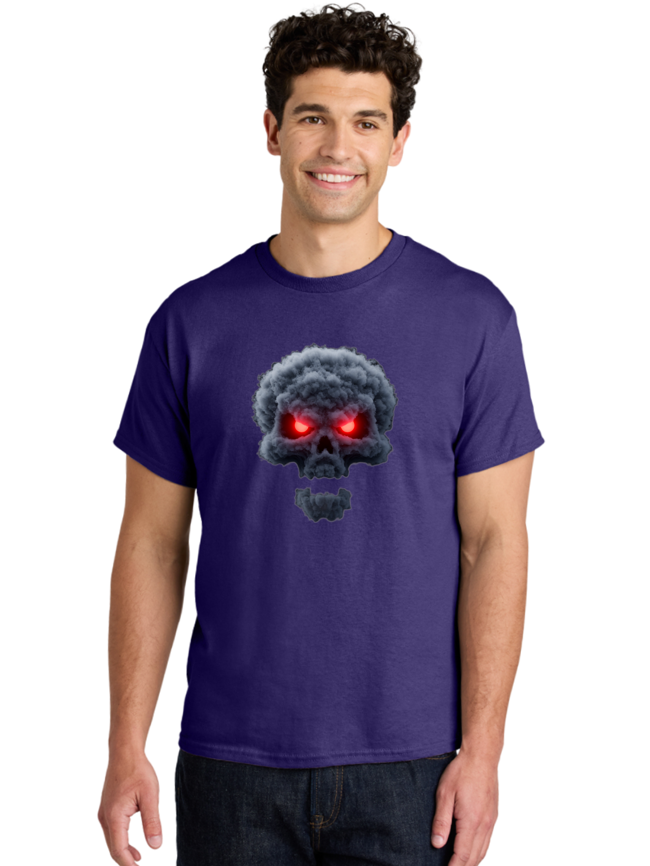 Smoke-Skull Men'S Graphic Tee, 100% Cotton, Comfortable Casual Summer Wear, Machine Washable, Vintage Camera, Old Camera, Antique Camera, Black Camera, Classic Photography, Photography Equipment, Nostalgic Device, Film Camera, Camera Art Bao906