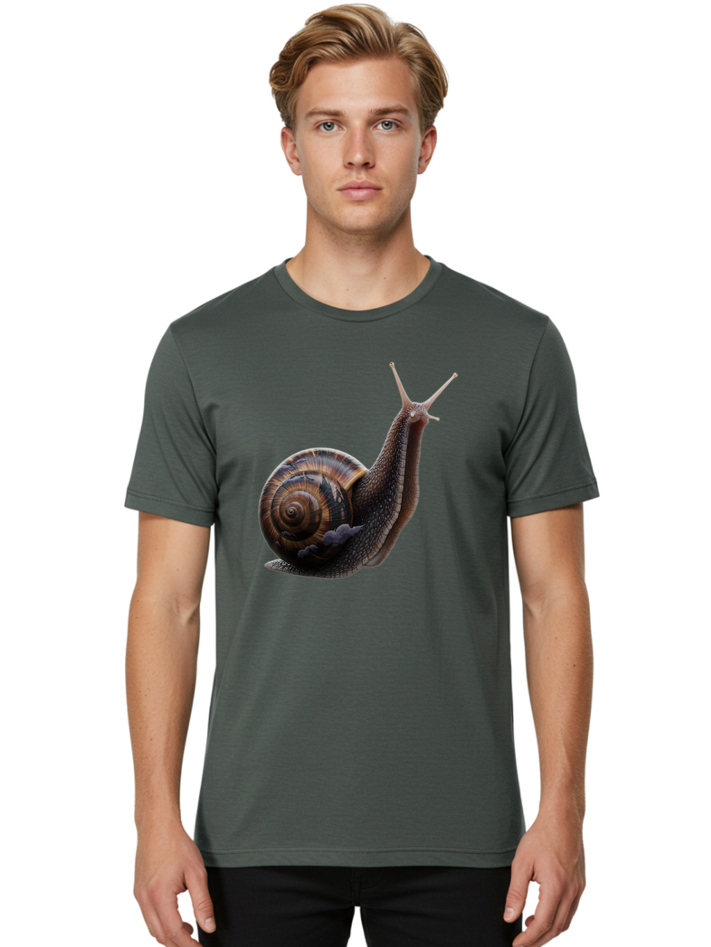 Snail-1 Men'S Graphic Tee, 100% Cotton, Comfortable Casual Summer Wear, Machine Washable, Vintage Camera, Old Camera, Antique Camera, Black Camera, Classic Photography, Photography Equipment, Nostalgic Device, Film Camera, Camera Art Bao908