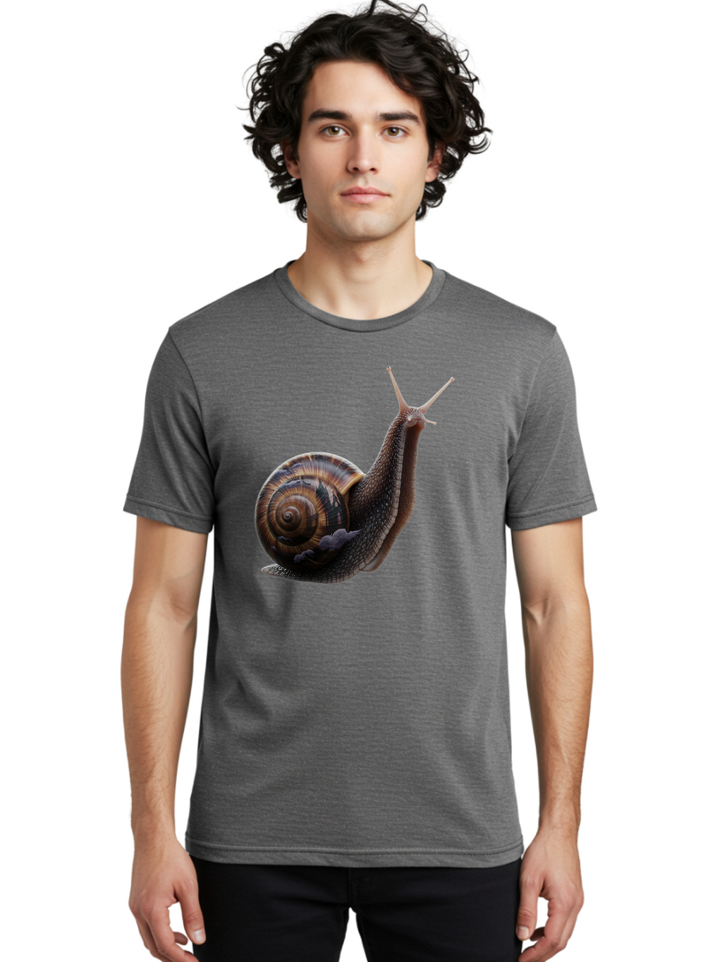 Snail-1 Men'S Graphic Tee, 100% Cotton, Comfortable Casual Summer Wear, Machine Washable, Vintage Camera, Old Camera, Antique Camera, Black Camera, Classic Photography, Photography Equipment, Nostalgic Device, Film Camera, Camera Art Bao908