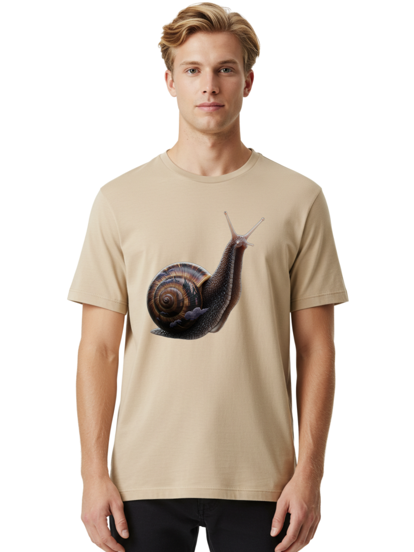 Snail-1 Men'S Graphic Tee, 100% Cotton, Comfortable Casual Summer Wear, Machine Washable, Vintage Camera, Old Camera, Antique Camera, Black Camera, Classic Photography, Photography Equipment, Nostalgic Device, Film Camera, Camera Art Bao908
