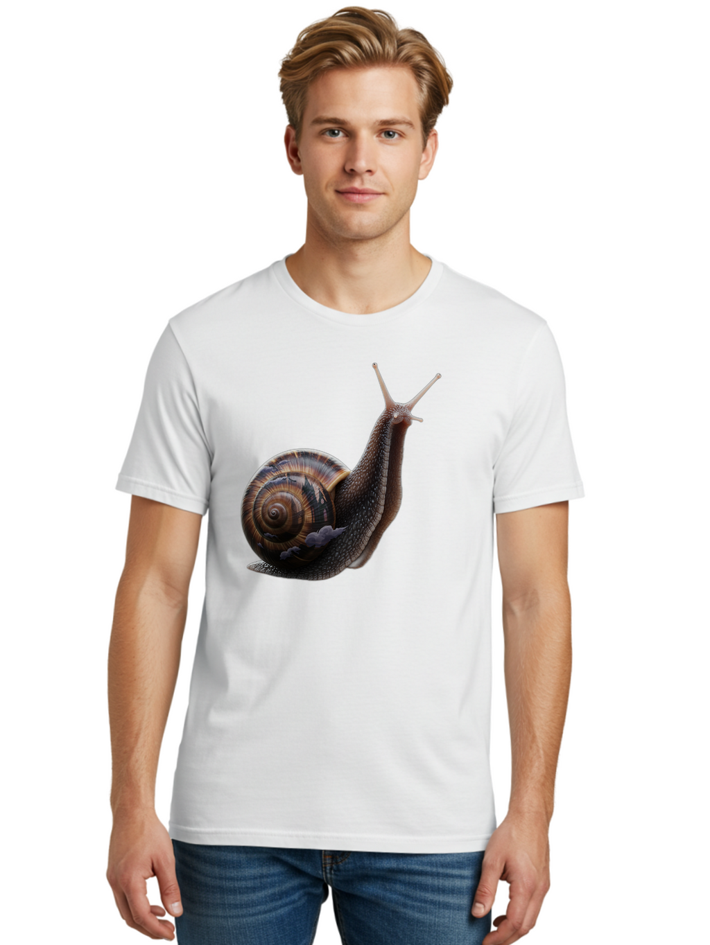Snail-1 Men'S Graphic Tee, 100% Cotton, Comfortable Casual Summer Wear, Machine Washable, Vintage Camera, Old Camera, Antique Camera, Black Camera, Classic Photography, Photography Equipment, Nostalgic Device, Film Camera, Camera Art Bao908