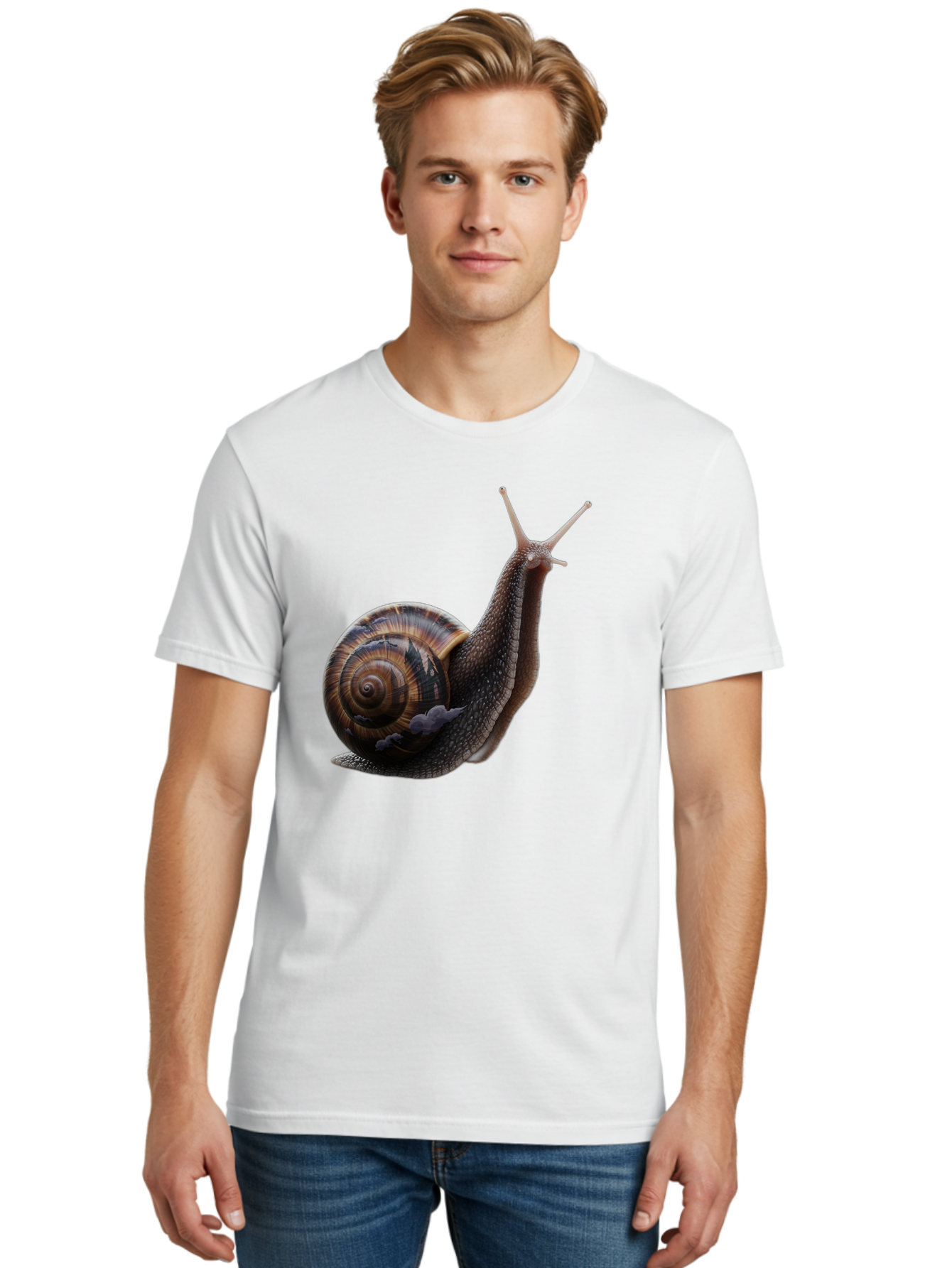 Snail-1 Men'S Graphic Tee, 100% Cotton, Comfortable Casual Summer Wear, Machine Washable, Vintage Camera, Old Camera, Antique Camera, Black Camera, Classic Photography, Photography Equipment, Nostalgic Device, Film Camera, Camera Art Bao908