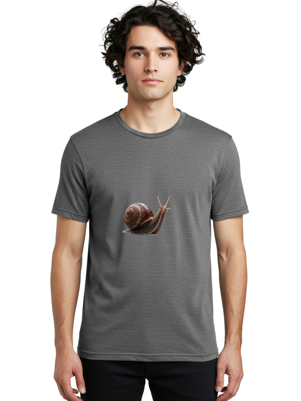Snail-3 Men'S Graphic Tee, 100% Cotton, Comfortable Casual Summer Wear, Machine Washable, Vintage Camera, Old Camera, Antique Camera, Black Camera, Classic Photography, Photography Equipment, Nostalgic Device, Film Camera, Camera Art Bao910
