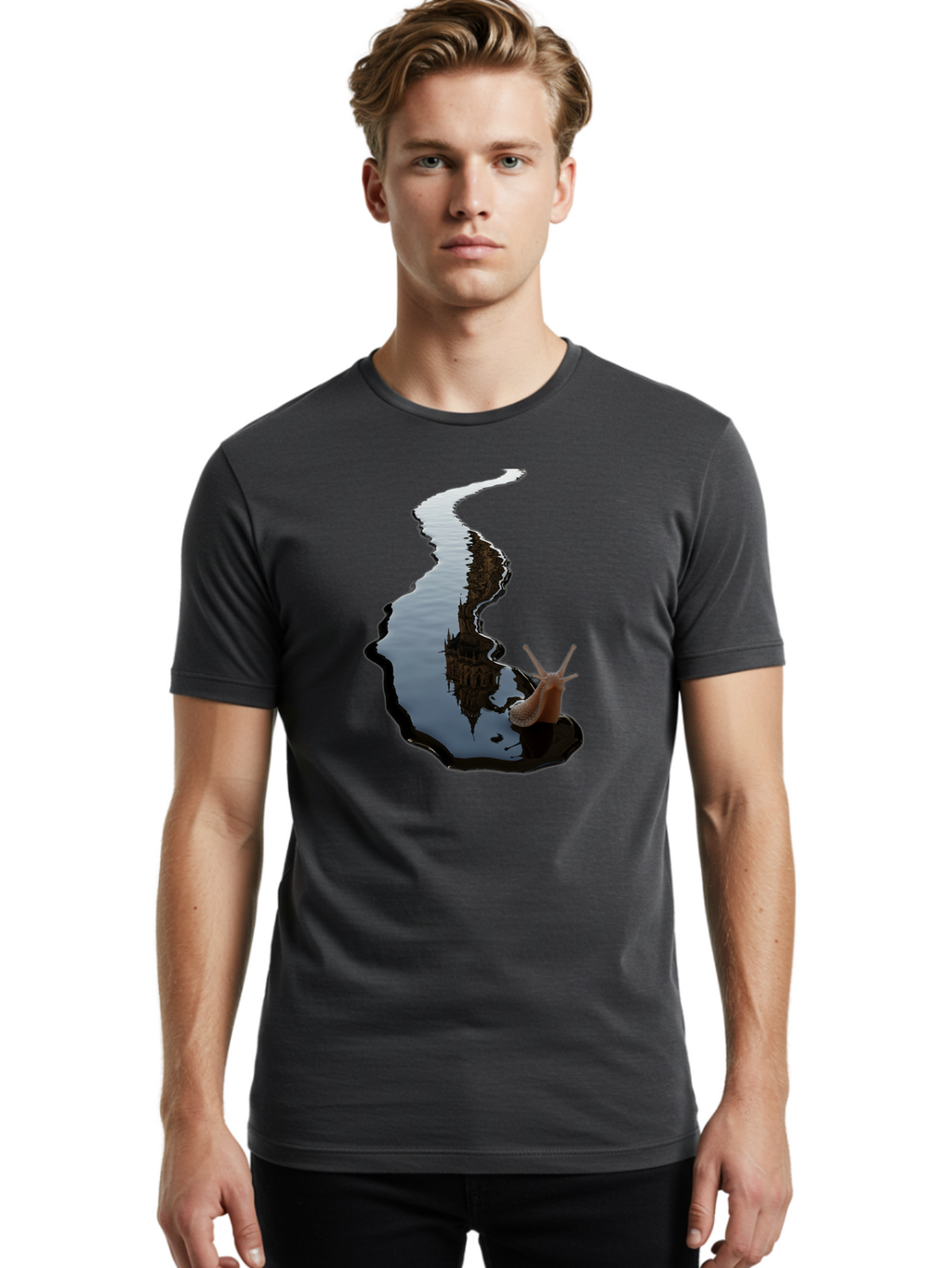 Snail-On-River Men'S Graphic Tee, 100% Cotton, Comfortable Casual Summer Wear, Machine Washable, Vintage Camera, Old Camera, Antique Camera, Black Camera, Classic Photography, Photography Equipment, Nostalgic Device, Film Camera, Camera Art Bao913