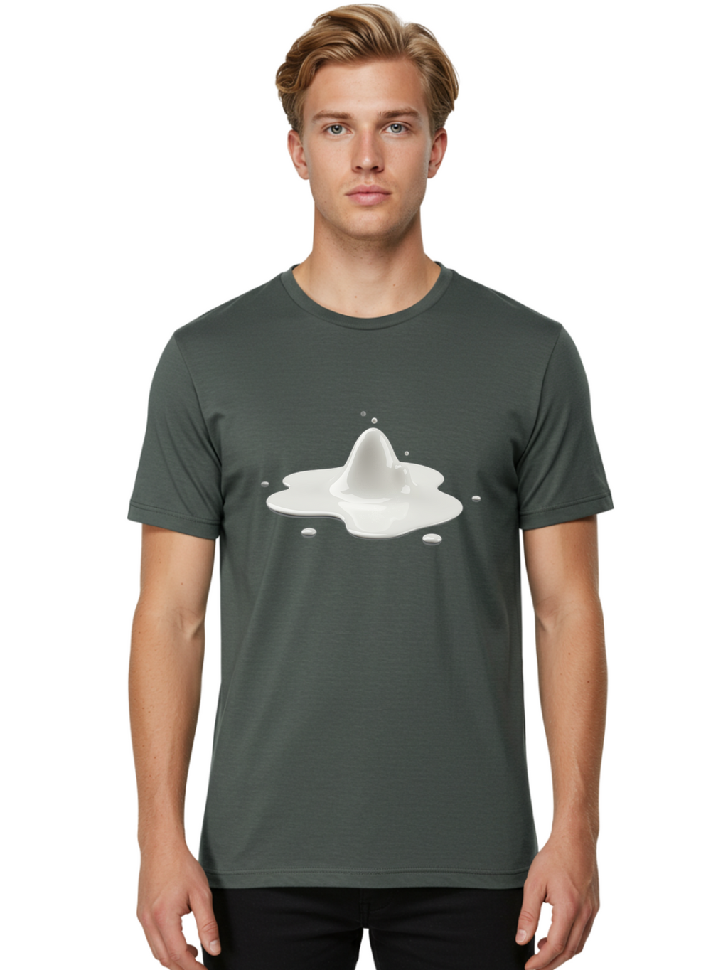 Splashing-Milk Men'S Graphic Tee, 100% Cotton, Comfortable Casual Summer Wear, Machine Washable, Vintage Camera, Old Camera, Antique Camera, Black Camera, Classic Photography, Photography Equipment, Nostalgic Device, Film Camera, Camera Art Bao917