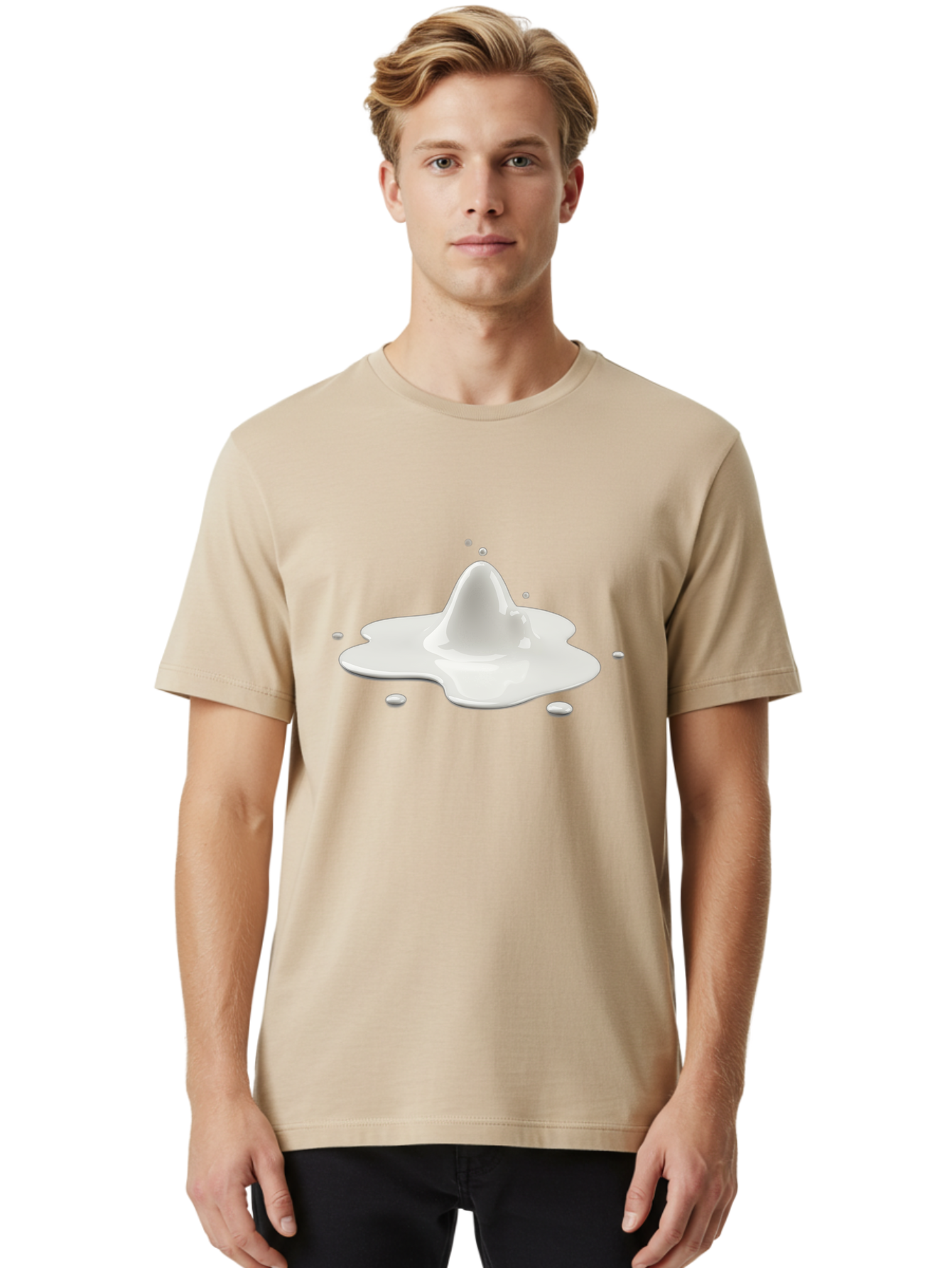 Splashing-Milk Men'S Graphic Tee, 100% Cotton, Comfortable Casual Summer Wear, Machine Washable, Vintage Camera, Old Camera, Antique Camera, Black Camera, Classic Photography, Photography Equipment, Nostalgic Device, Film Camera, Camera Art Bao917