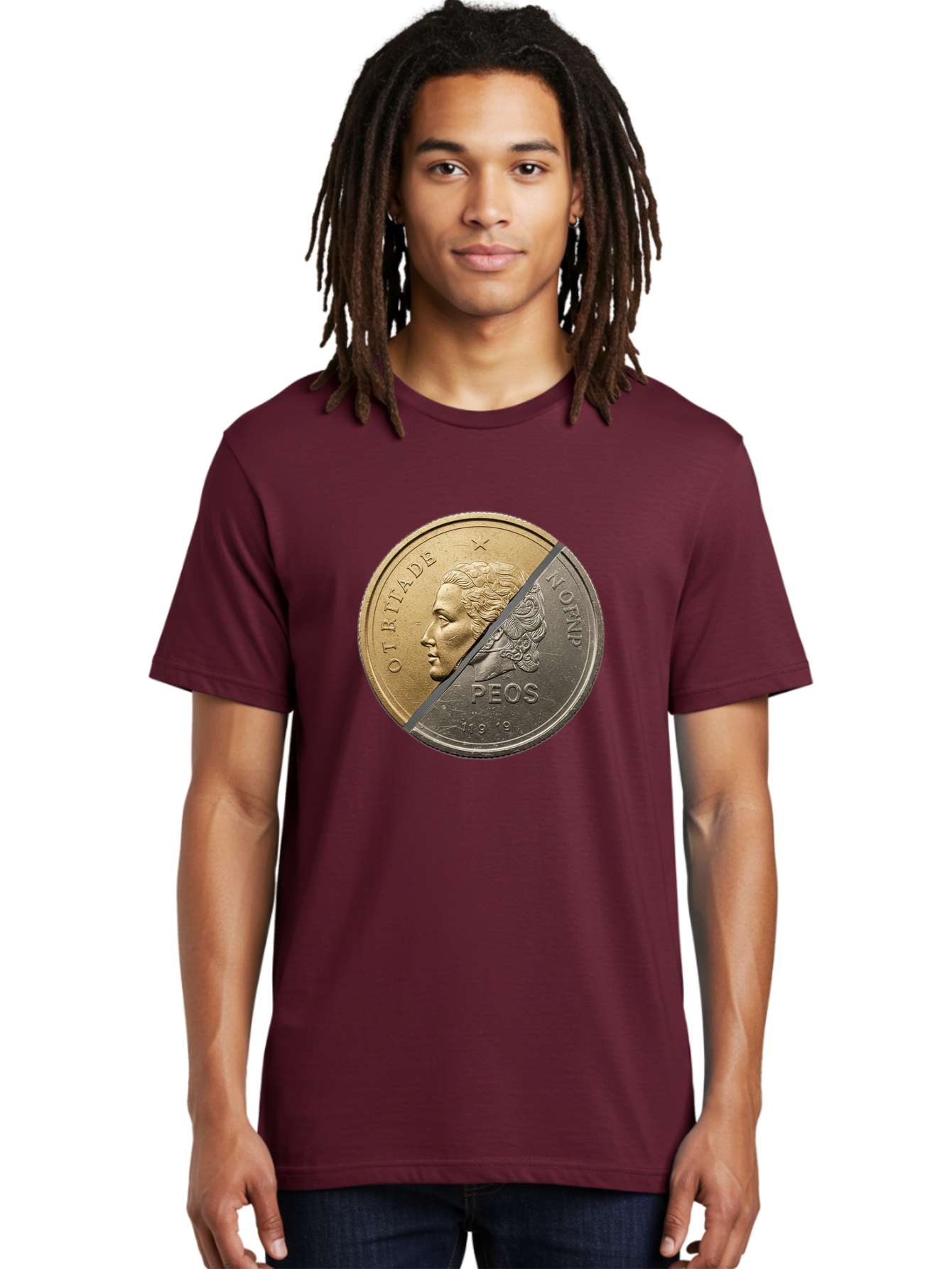 Split-Coin Men'S Graphic Tee, 100% Cotton, Comfortable Casual Summer Wear, Machine Washable, Vintage Camera, Old Camera, Antique Camera, Black Camera, Classic Photography, Photography Equipment, Nostalgic Device, Film Camera, Camera Art Bao918