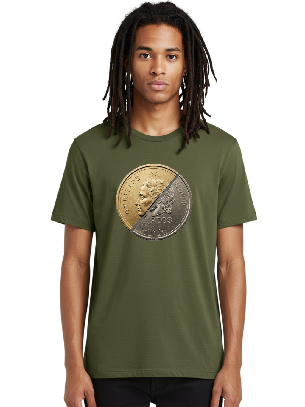 Split-Coin Men'S Graphic Tee, 100% Cotton, Comfortable Casual Summer Wear, Machine Washable, Vintage Camera, Old Camera, Antique Camera, Black Camera, Classic Photography, Photography Equipment, Nostalgic Device, Film Camera, Camera Art Bao918