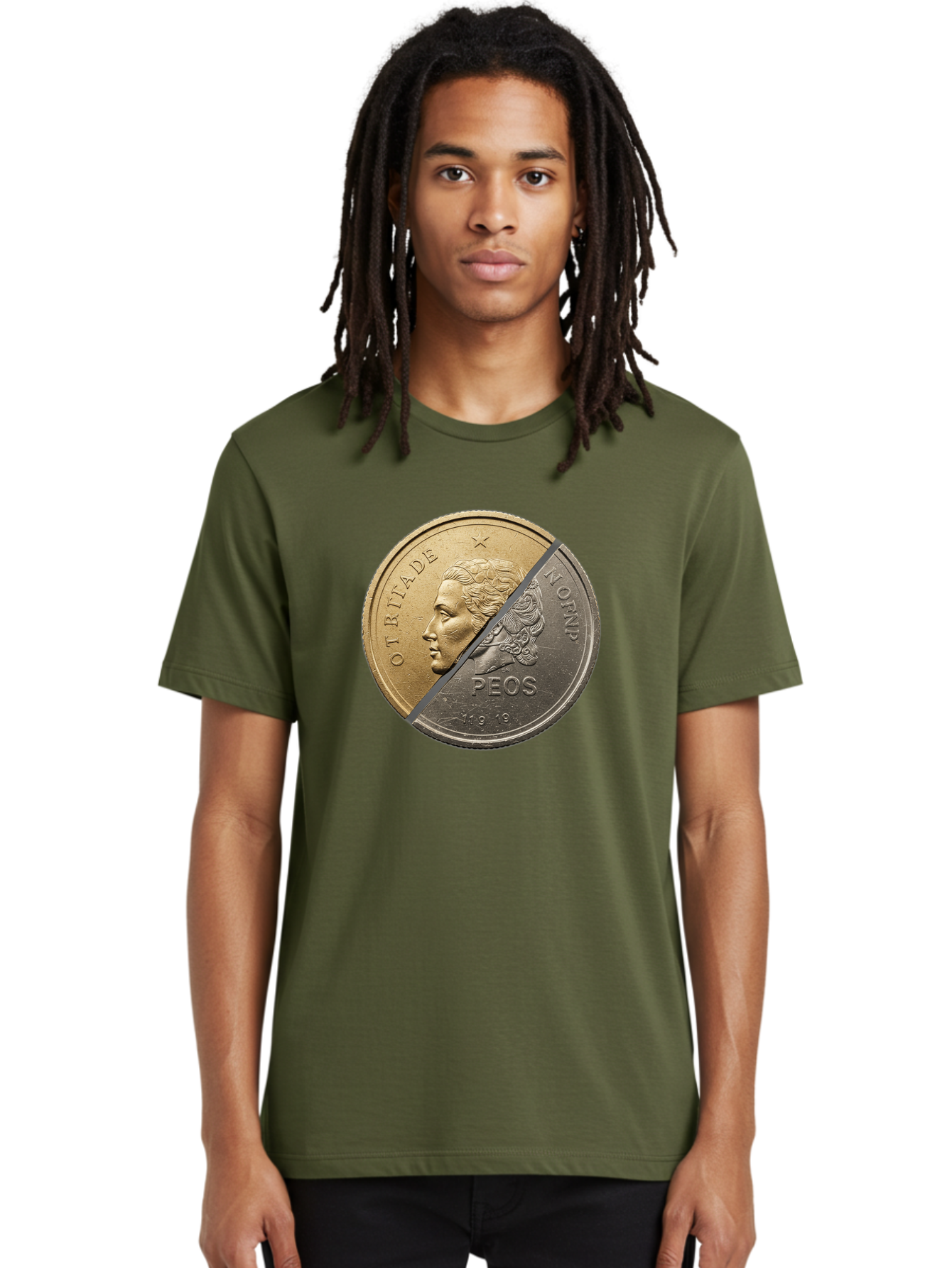 Split-Coin Men'S Graphic Tee, 100% Cotton, Comfortable Casual Summer Wear, Machine Washable, Vintage Camera, Old Camera, Antique Camera, Black Camera, Classic Photography, Photography Equipment, Nostalgic Device, Film Camera, Camera Art Bao918