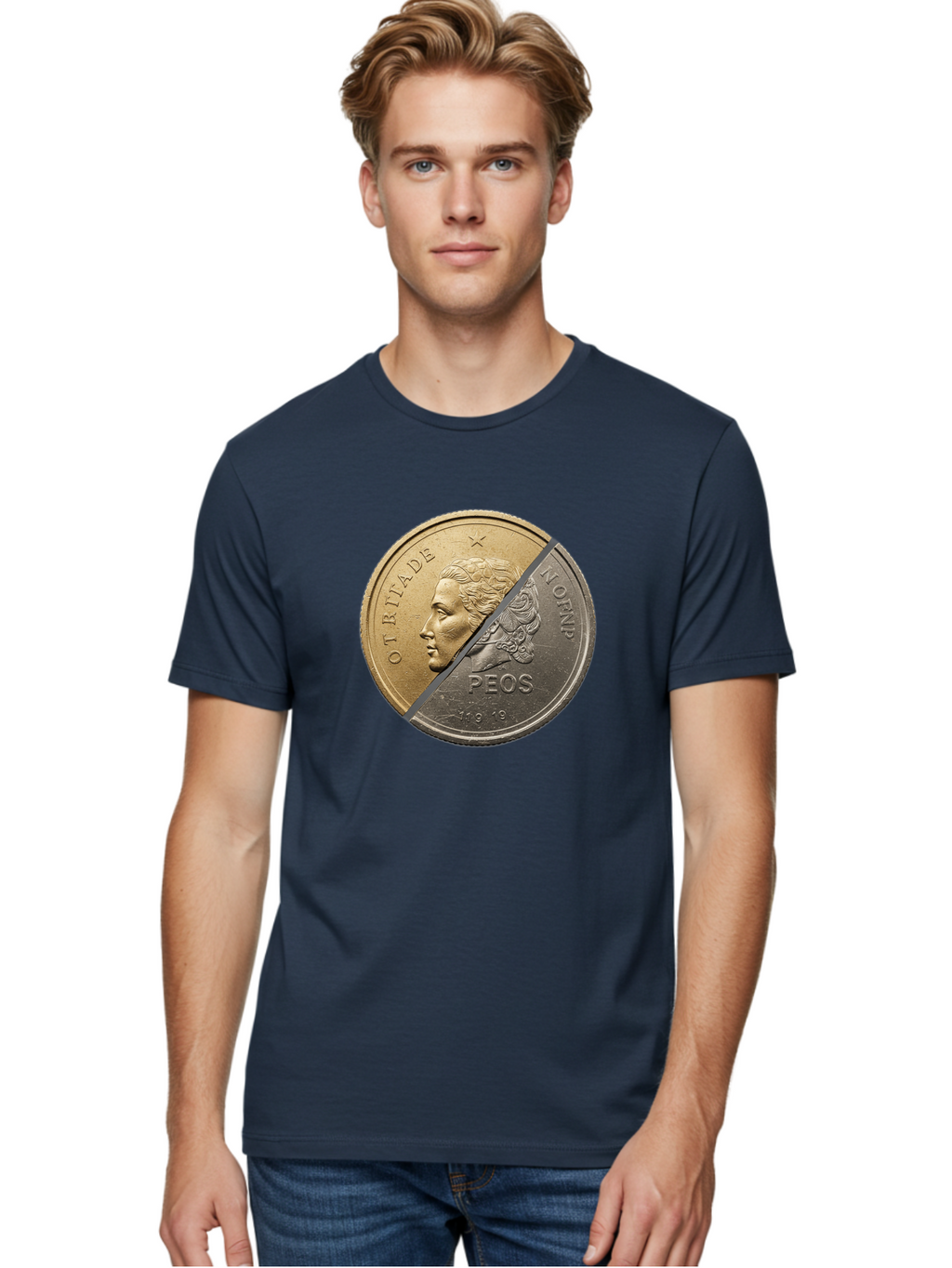 Split-Coin Men'S Graphic Tee, 100% Cotton, Comfortable Casual Summer Wear, Machine Washable, Vintage Camera, Old Camera, Antique Camera, Black Camera, Classic Photography, Photography Equipment, Nostalgic Device, Film Camera, Camera Art Bao918