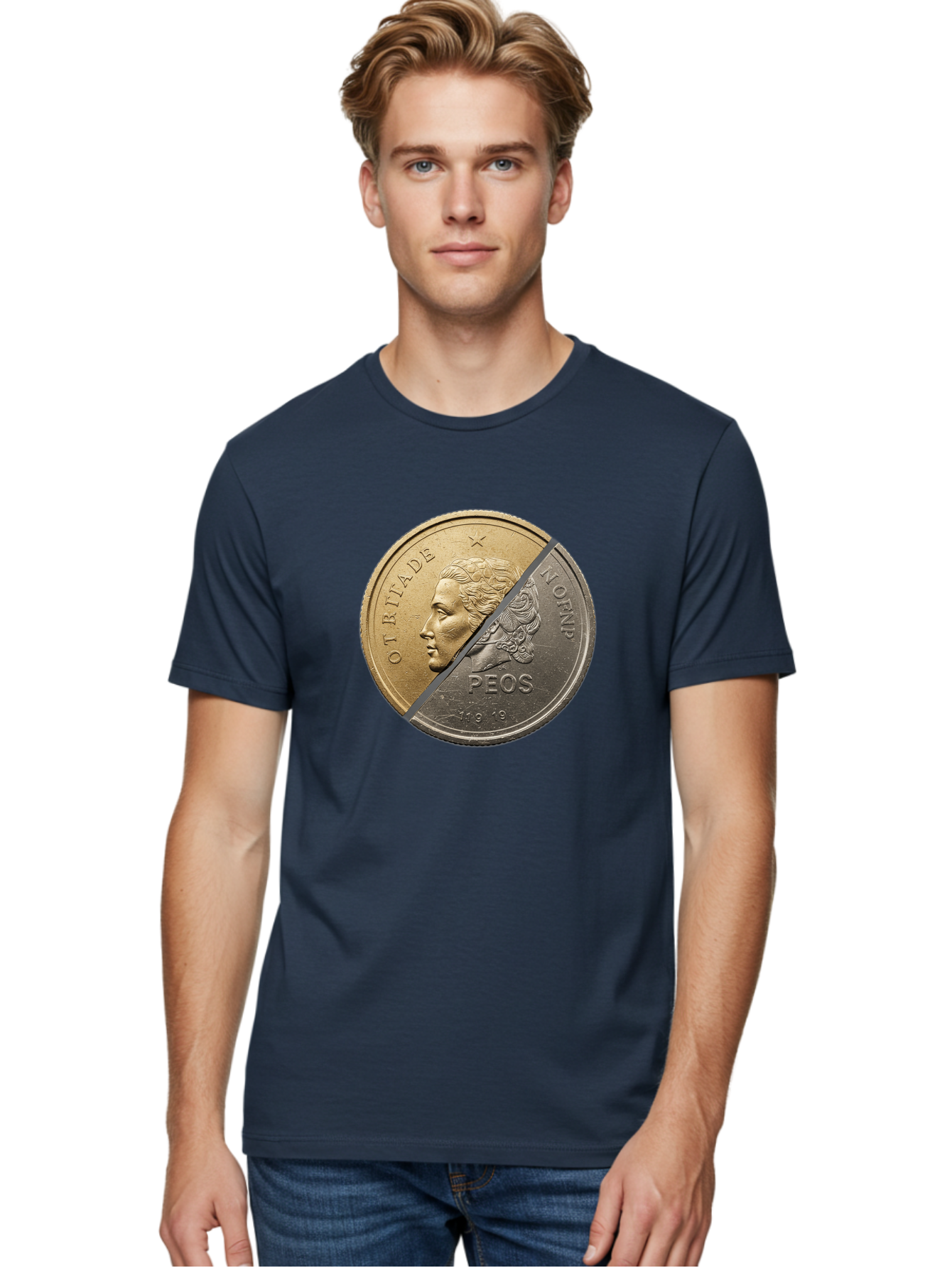 Split-Coin Men'S Graphic Tee, 100% Cotton, Comfortable Casual Summer Wear, Machine Washable, Vintage Camera, Old Camera, Antique Camera, Black Camera, Classic Photography, Photography Equipment, Nostalgic Device, Film Camera, Camera Art Bao918