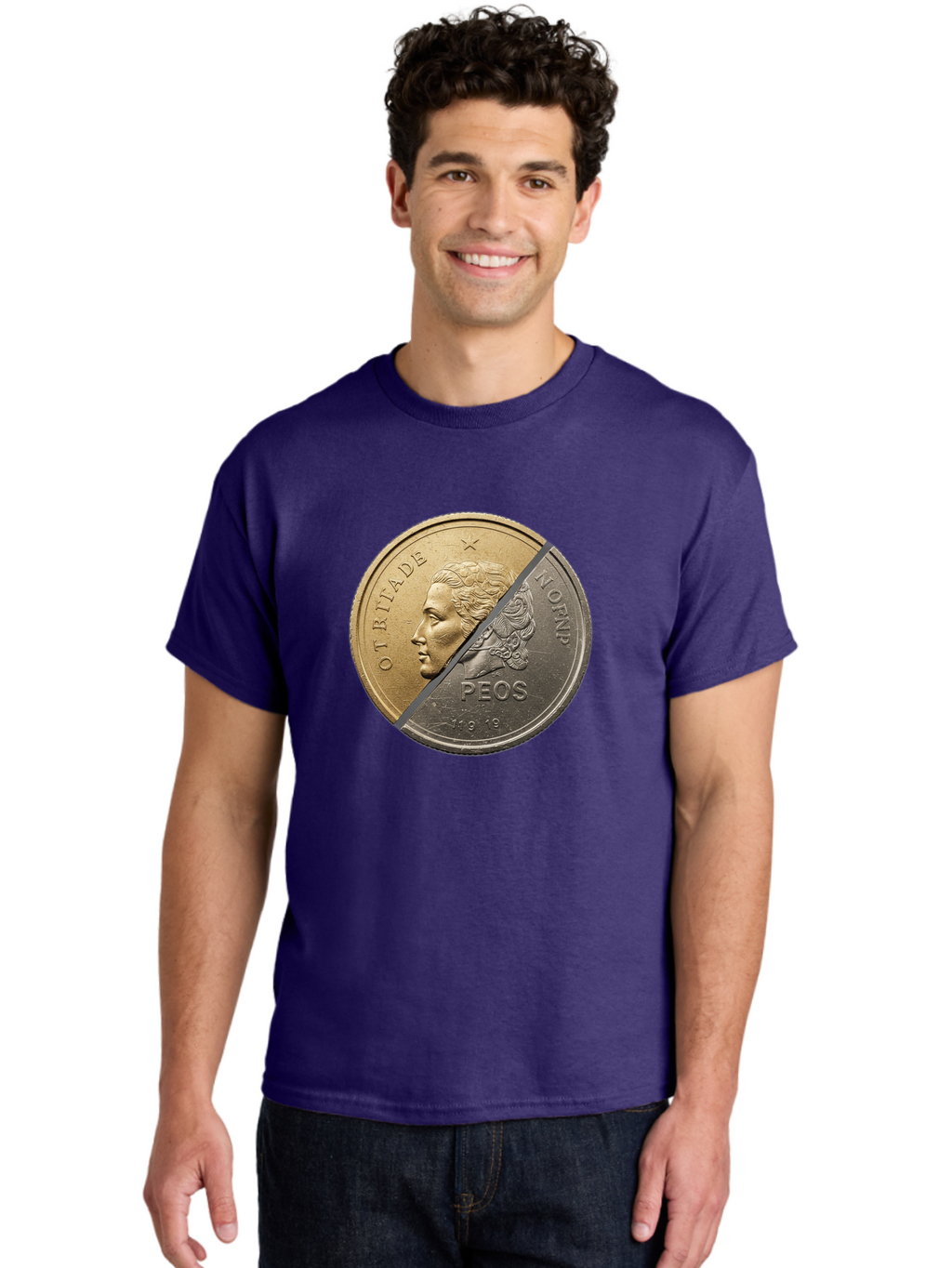 Split-Coin Men'S Graphic Tee, 100% Cotton, Comfortable Casual Summer Wear, Machine Washable, Vintage Camera, Old Camera, Antique Camera, Black Camera, Classic Photography, Photography Equipment, Nostalgic Device, Film Camera, Camera Art Bao918