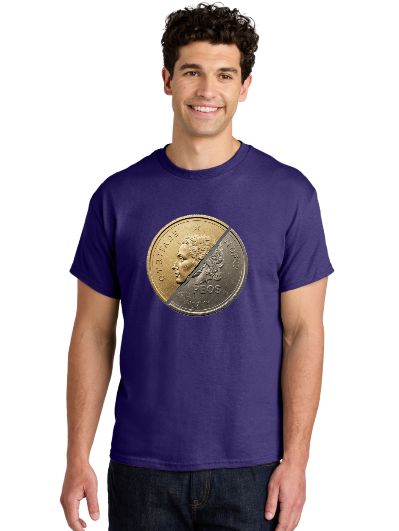 Split-Coin Men'S Graphic Tee, 100% Cotton, Comfortable Casual Summer Wear, Machine Washable, Vintage Camera, Old Camera, Antique Camera, Black Camera, Classic Photography, Photography Equipment, Nostalgic Device, Film Camera, Camera Art Bao918