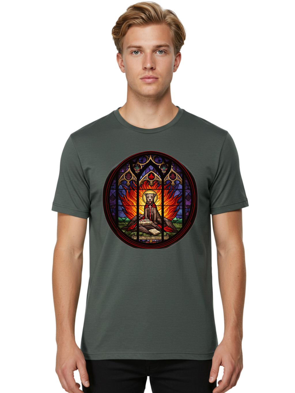 Stained-Glass-Dog Men'S Graphic Tee, 100% Cotton, Comfortable Casual Summer Wear, Machine Washable, Vintage Camera, Old Camera, Antique Camera, Black Camera, Classic Photography, Photography Equipment, Nostalgic Device, Film Camera, Camera Art Bao923