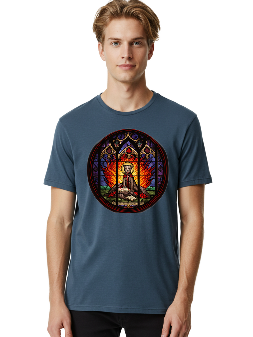 Stained-Glass-Dog Men'S Graphic Tee, 100% Cotton, Comfortable Casual Summer Wear, Machine Washable, Vintage Camera, Old Camera, Antique Camera, Black Camera, Classic Photography, Photography Equipment, Nostalgic Device, Film Camera, Camera Art Bao923