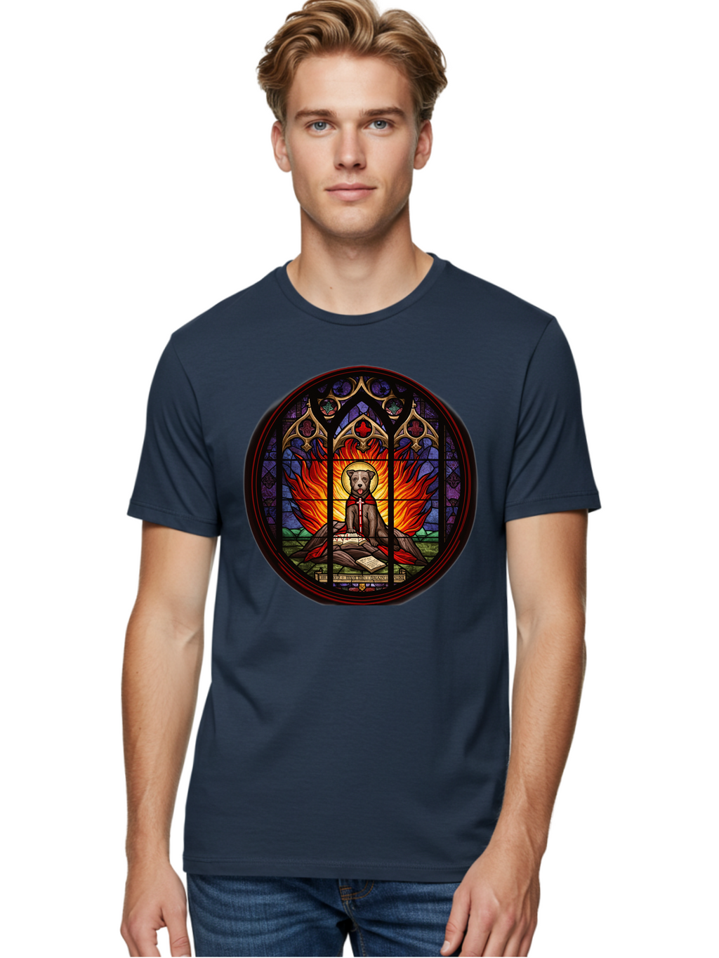 Stained-Glass-Dog Men'S Graphic Tee, 100% Cotton, Comfortable Casual Summer Wear, Machine Washable, Vintage Camera, Old Camera, Antique Camera, Black Camera, Classic Photography, Photography Equipment, Nostalgic Device, Film Camera, Camera Art Bao923