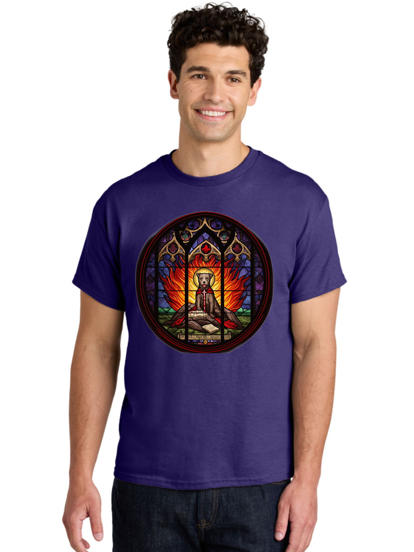 Stained-Glass-Dog Men'S Graphic Tee, 100% Cotton, Comfortable Casual Summer Wear, Machine Washable, Vintage Camera, Old Camera, Antique Camera, Black Camera, Classic Photography, Photography Equipment, Nostalgic Device, Film Camera, Camera Art Bao923