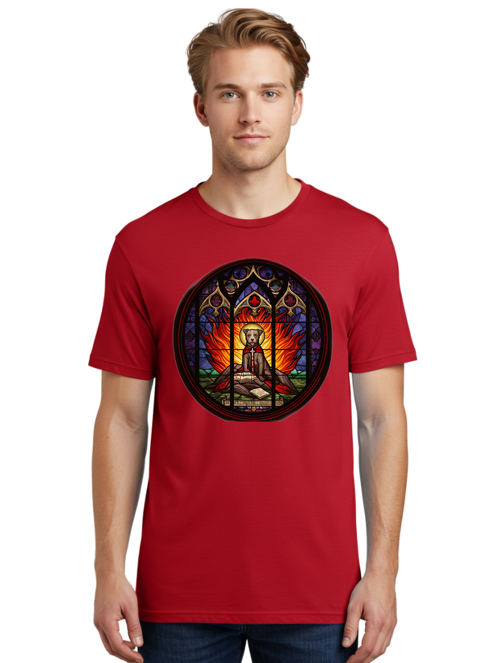 Stained-Glass-Dog Men'S Graphic Tee, 100% Cotton, Comfortable Casual Summer Wear, Machine Washable, Vintage Camera, Old Camera, Antique Camera, Black Camera, Classic Photography, Photography Equipment, Nostalgic Device, Film Camera, Camera Art Bao923