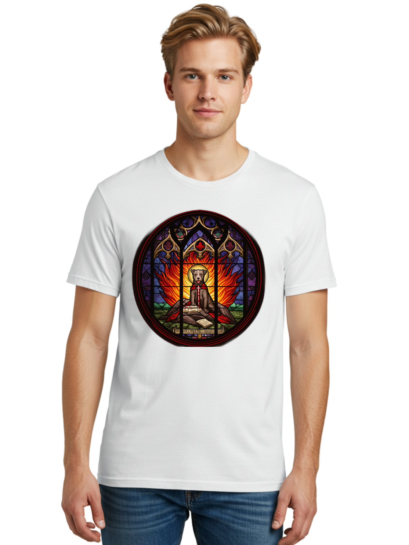 Stained-Glass-Dog Men'S Graphic Tee, 100% Cotton, Comfortable Casual Summer Wear, Machine Washable, Vintage Camera, Old Camera, Antique Camera, Black Camera, Classic Photography, Photography Equipment, Nostalgic Device, Film Camera, Camera Art Bao923
