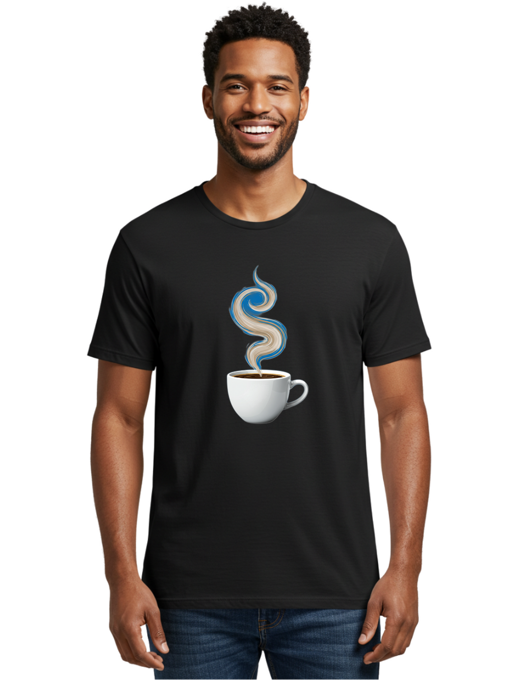 Steam-Coffee-Cup Men'S Graphic Tee, 100% Cotton, Comfortable Casual Summer Wear, Machine Washable, Vintage Camera, Old Camera, Antique Camera, Black Camera, Classic Photography, Photography Equipment, Nostalgic Device, Film Camera, Camera Art Bao924
