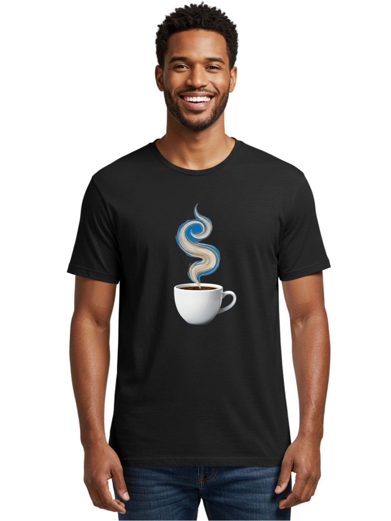 Steam-Coffee-Cup Men'S Graphic Tee, 100% Cotton, Comfortable Casual Summer Wear, Machine Washable, Vintage Camera, Old Camera, Antique Camera, Black Camera, Classic Photography, Photography Equipment, Nostalgic Device, Film Camera, Camera Art Bao924