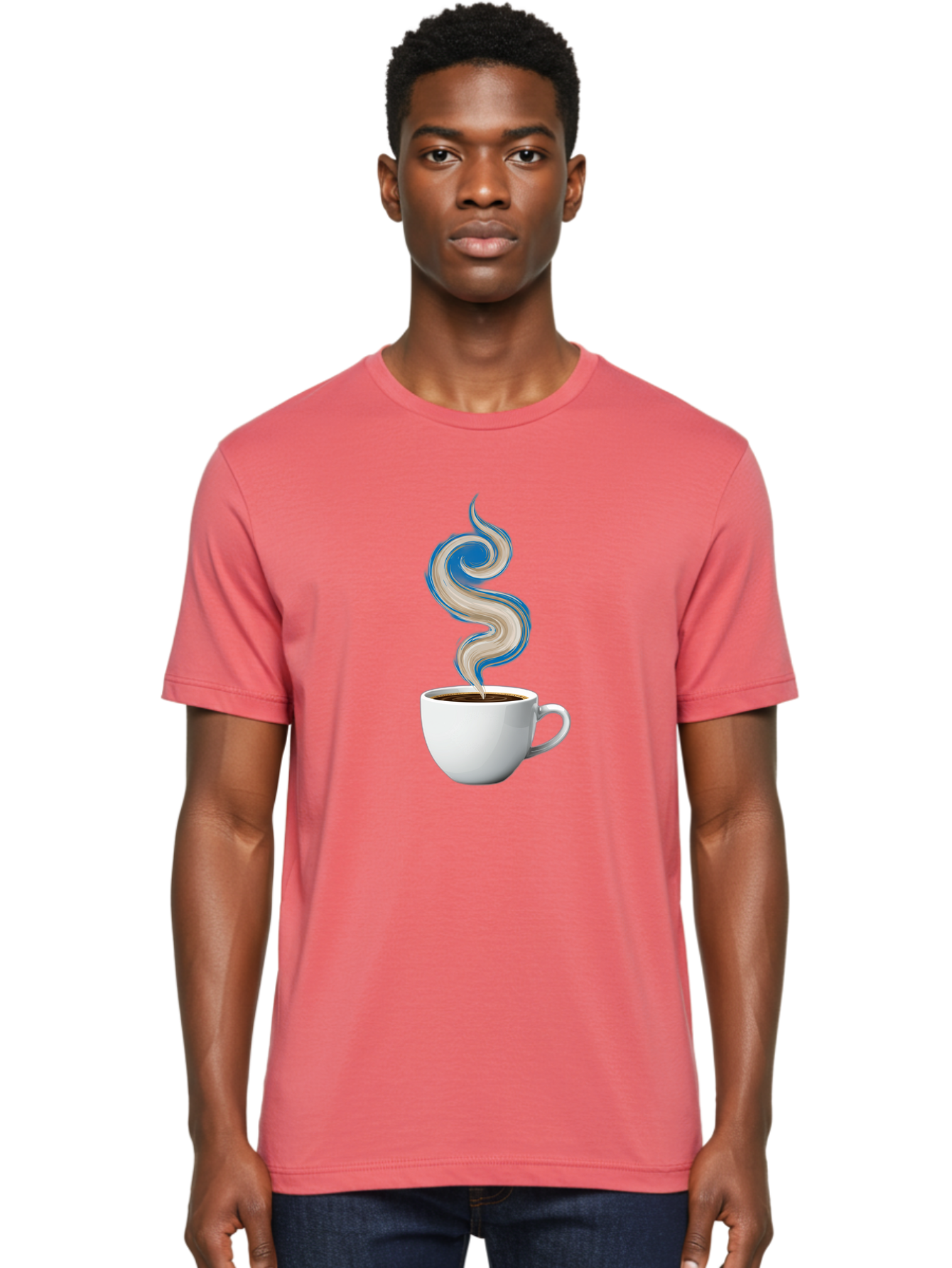 Steam-Coffee-Cup Men'S Graphic Tee, 100% Cotton, Comfortable Casual Summer Wear, Machine Washable, Vintage Camera, Old Camera, Antique Camera, Black Camera, Classic Photography, Photography Equipment, Nostalgic Device, Film Camera, Camera Art Bao924