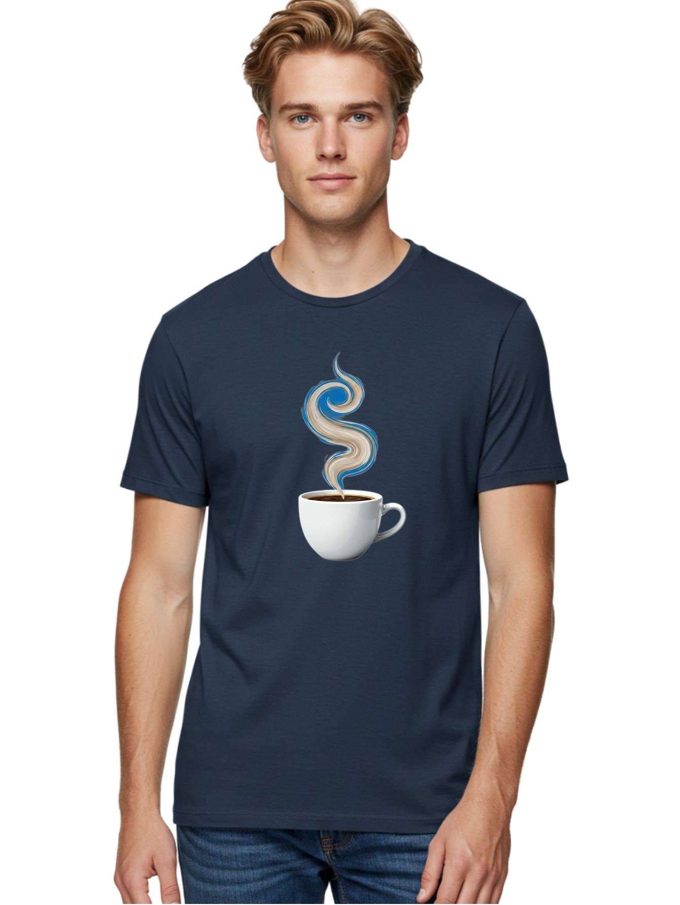 Steam-Coffee-Cup Men'S Graphic Tee, 100% Cotton, Comfortable Casual Summer Wear, Machine Washable, Vintage Camera, Old Camera, Antique Camera, Black Camera, Classic Photography, Photography Equipment, Nostalgic Device, Film Camera, Camera Art Bao924