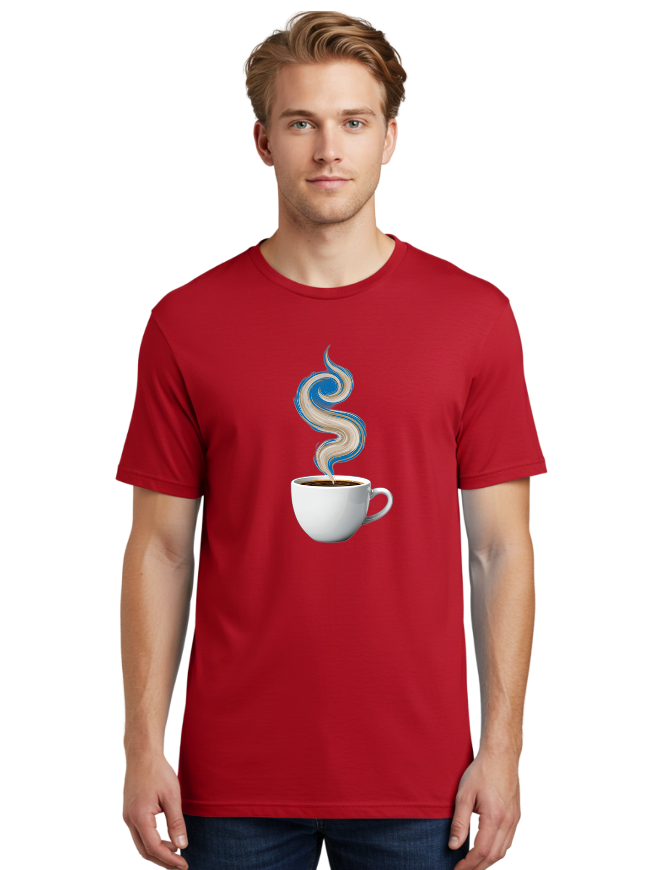 Steam-Coffee-Cup Men'S Graphic Tee, 100% Cotton, Comfortable Casual Summer Wear, Machine Washable, Vintage Camera, Old Camera, Antique Camera, Black Camera, Classic Photography, Photography Equipment, Nostalgic Device, Film Camera, Camera Art Bao924