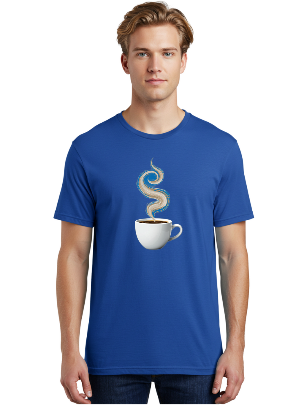 Steam-Coffee-Cup Men'S Graphic Tee, 100% Cotton, Comfortable Casual Summer Wear, Machine Washable, Vintage Camera, Old Camera, Antique Camera, Black Camera, Classic Photography, Photography Equipment, Nostalgic Device, Film Camera, Camera Art Bao924