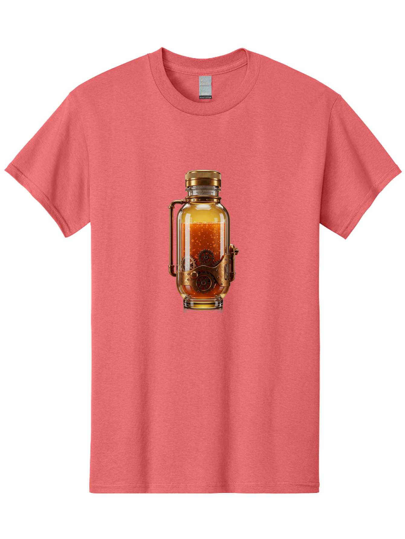 Steampunk-Jar Men'S Graphic Tee, 100% Cotton, Comfortable Casual Summer Wear, Machine Washable, Vintage Camera, Old Camera, Antique Camera, Black Camera, Classic Photography, Photography Equipment, Nostalgic Device, Film Camera, Camera Art Bao926