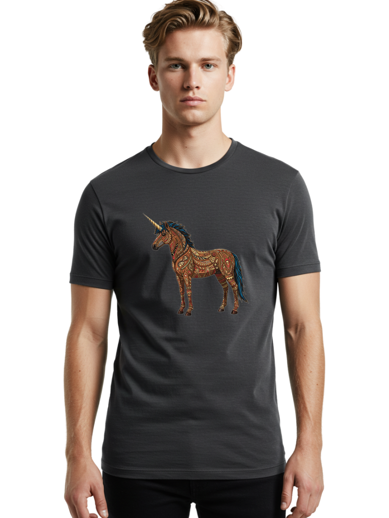 Steampunk-Unicorn Men'S Graphic Tee, 100% Cotton, Comfortable Casual Summer Wear, Machine Washable, Vintage Camera, Old Camera, Antique Camera, Black Camera, Classic Photography, Photography Equipment, Nostalgic Device, Film Camera, Camera Art Bao929