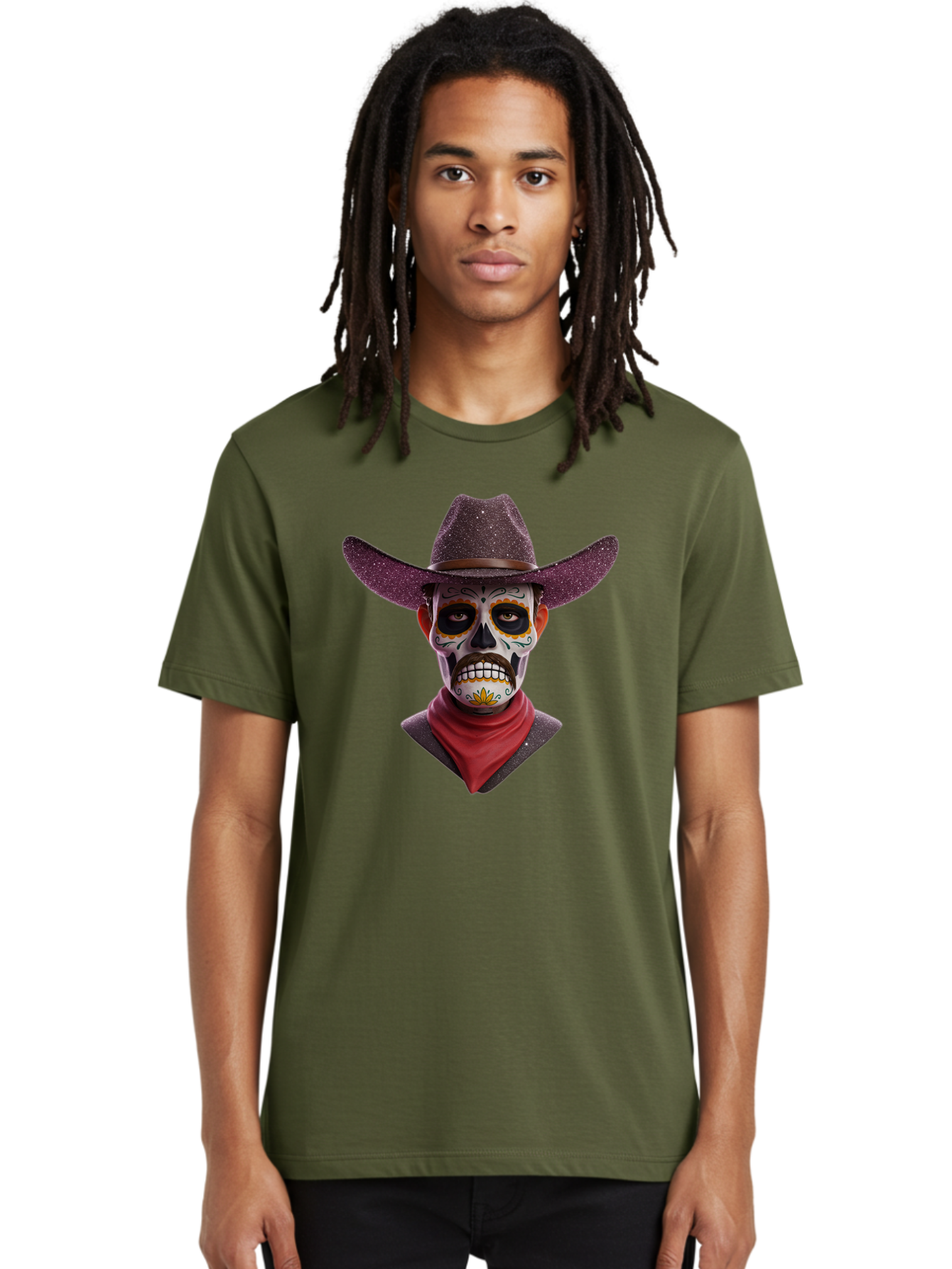 Sugar-Skull-Cowboy Men'S Graphic Tee, 100% Cotton, Comfortable Casual Summer Wear, Machine Washable, Vintage Camera, Old Camera, Antique Camera, Black Camera, Classic Photography, Photography Equipment, Nostalgic Device, Film Camera, Bao931