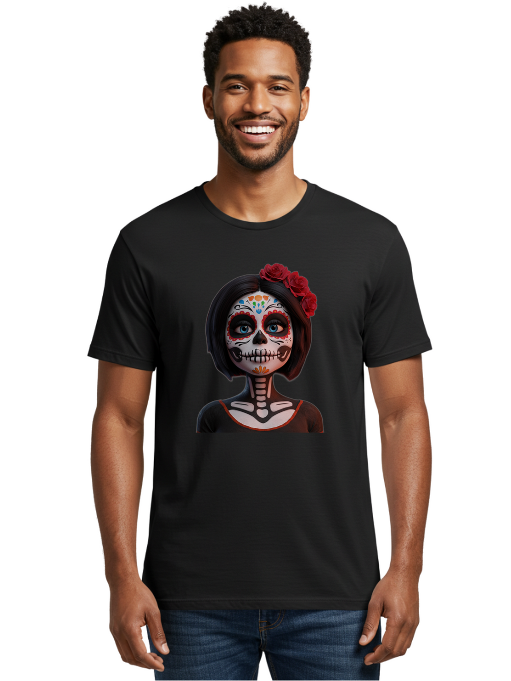 Sugar-Skull-Girl Men'S Graphic Tee, 100% Cotton, Comfortable Casual Summer Wear, Machine Washable, Vintage Camera, Old Camera, Antique Camera, Black Camera, Classic Photography, Photography Equipment, Nostalgic Device, Film Camera, Camera Art Bao932