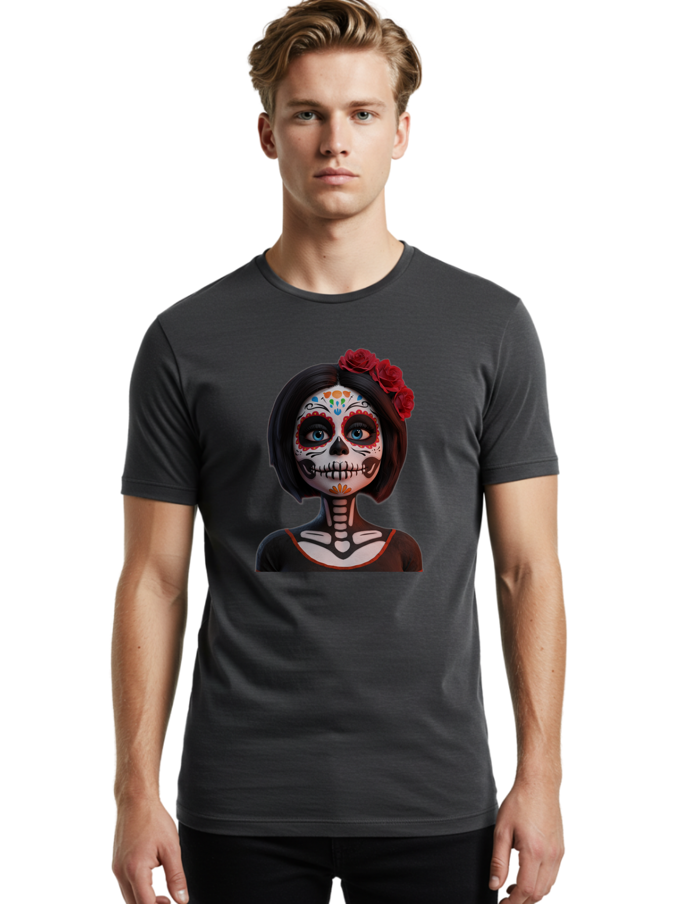 Sugar-Skull-Girl Men'S Graphic Tee, 100% Cotton, Comfortable Casual Summer Wear, Machine Washable, Vintage Camera, Old Camera, Antique Camera, Black Camera, Classic Photography, Photography Equipment, Nostalgic Device, Film Camera, Camera Art Bao932