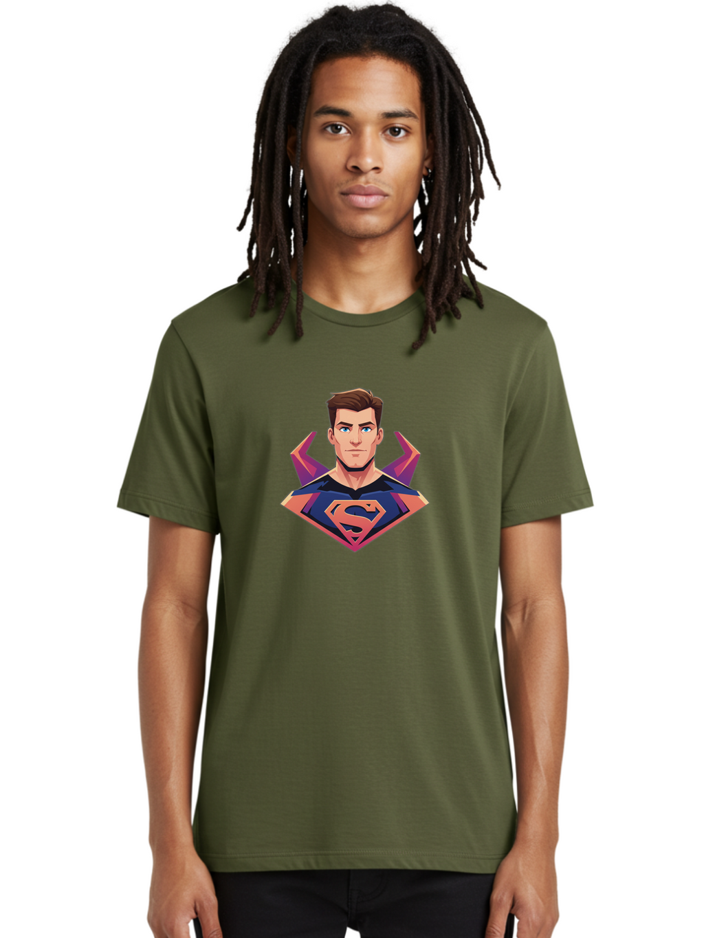 Superman Men'S Graphic Tee, 100% Cotton, Comfortable Casual Summer Wear, Machine Washable, Vintage Camera, Old Camera, Antique Camera, Black Camera, Classic Photography, Photography Equipment, Nostalgic Device, Film Camera, Camera Art Bao934