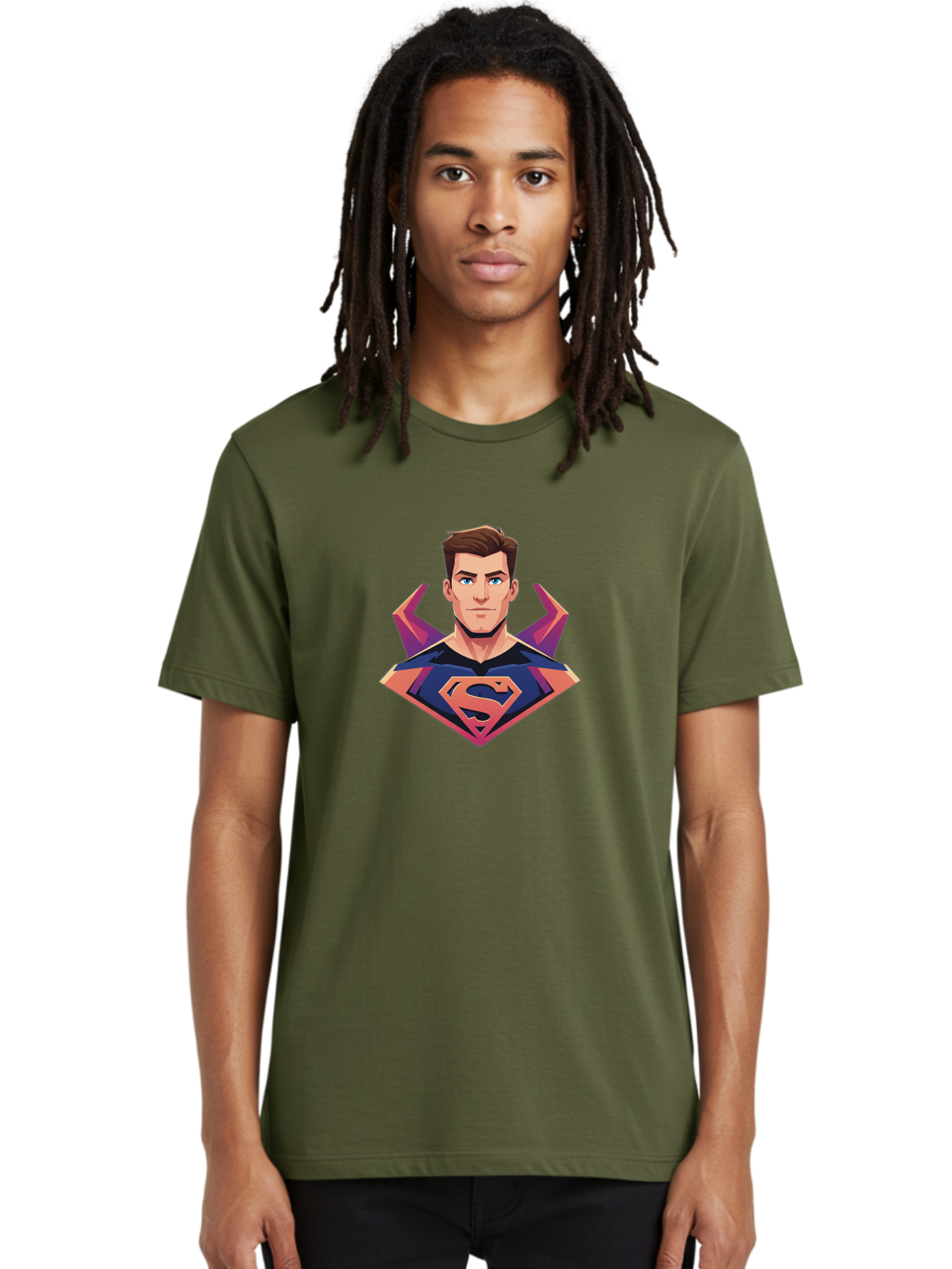 Superman Men'S Graphic Tee, 100% Cotton, Comfortable Casual Summer Wear, Machine Washable, Vintage Camera, Old Camera, Antique Camera, Black Camera, Classic Photography, Photography Equipment, Nostalgic Device, Film Camera, Camera Art Bao934