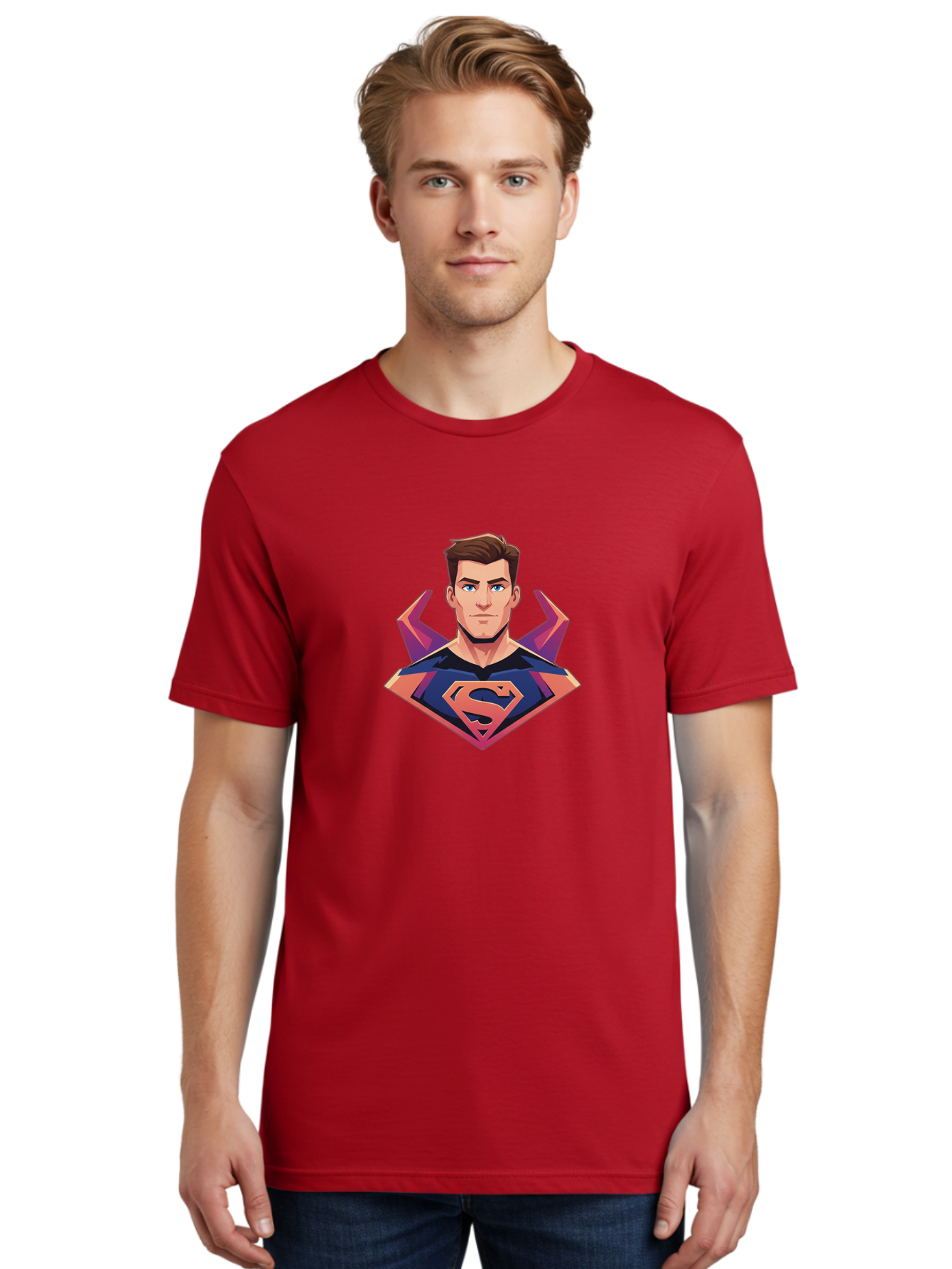 Superman Men'S Graphic Tee, 100% Cotton, Comfortable Casual Summer Wear, Machine Washable, Vintage Camera, Old Camera, Antique Camera, Black Camera, Classic Photography, Photography Equipment, Nostalgic Device, Film Camera, Camera Art Bao934