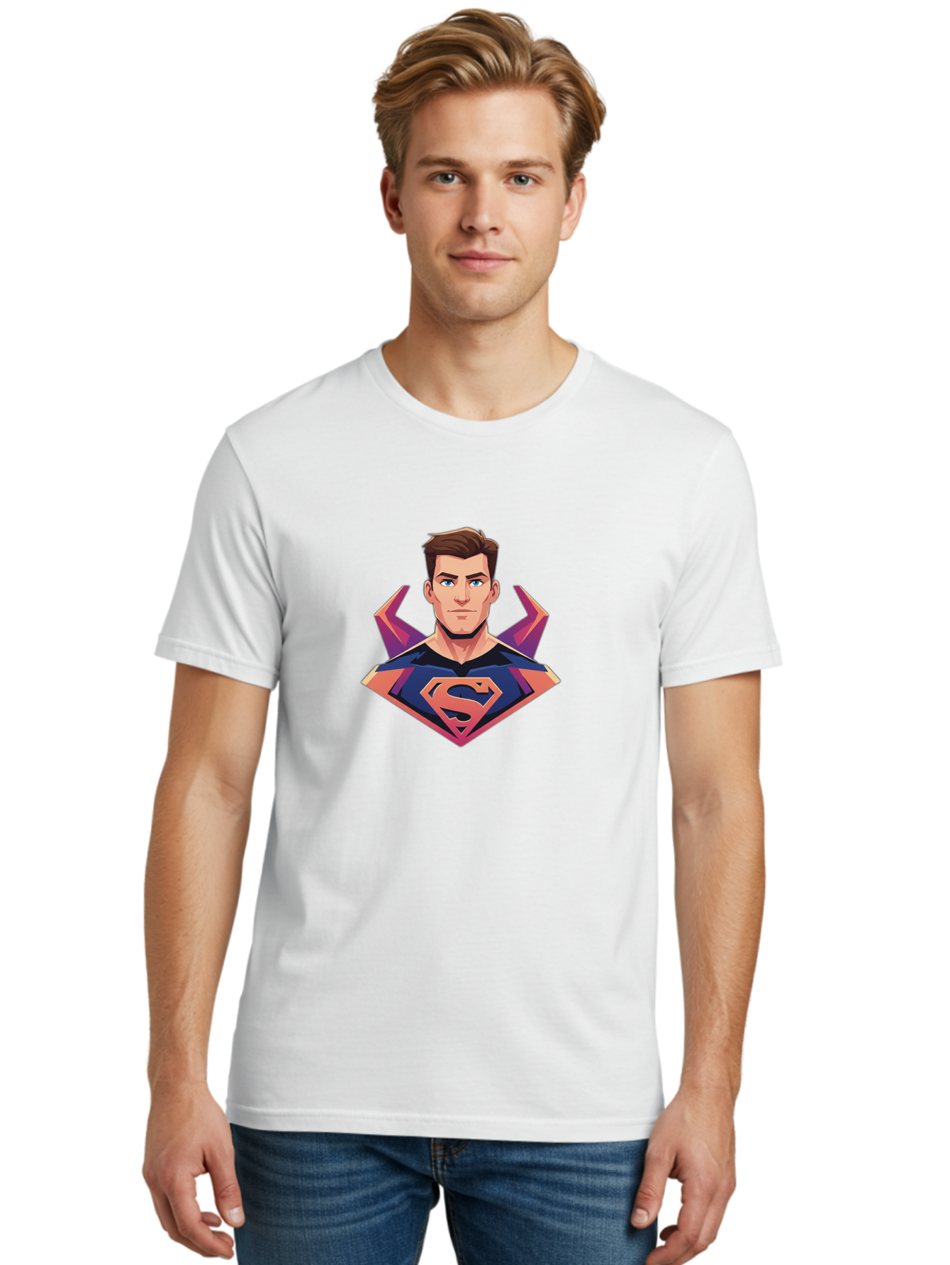 Superman Men'S Graphic Tee, 100% Cotton, Comfortable Casual Summer Wear, Machine Washable, Vintage Camera, Old Camera, Antique Camera, Black Camera, Classic Photography, Photography Equipment, Nostalgic Device, Film Camera, Camera Art Bao934