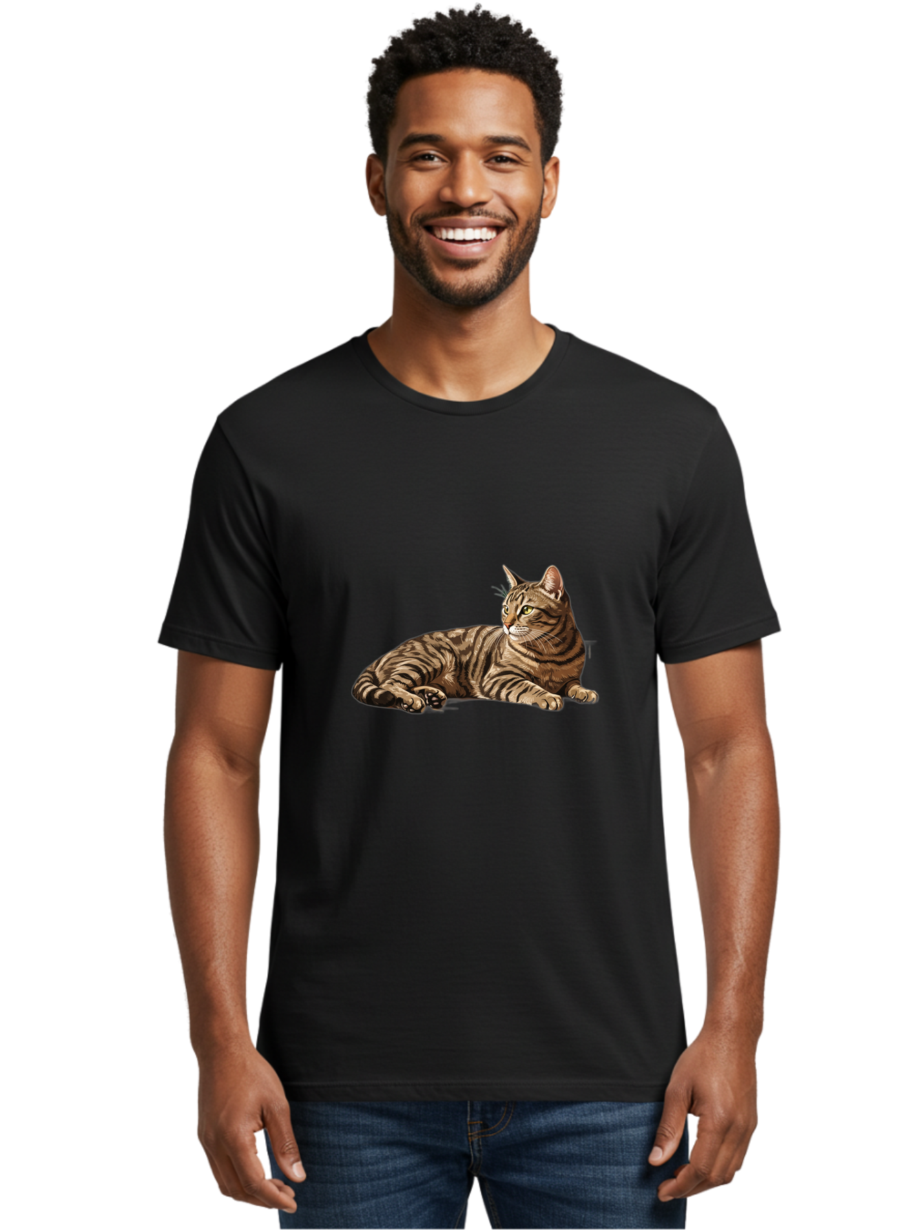 Tabby-Cat Men'S Graphic Tee, 100% Cotton, Comfortable Casual Summer Wear, Machine Washable, Vintage Camera, Old Camera, Antique Camera, Black Camera, Classic Photography, Photography Equipment, Nostalgic Device, Film Camera, Camera Art Bao938