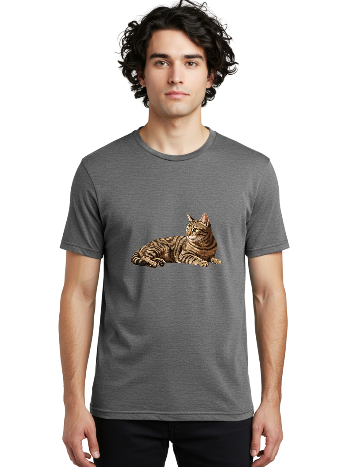 Tabby-Cat Men'S Graphic Tee, 100% Cotton, Comfortable Casual Summer Wear, Machine Washable, Vintage Camera, Old Camera, Antique Camera, Black Camera, Classic Photography, Photography Equipment, Nostalgic Device, Film Camera, Camera Art Bao938