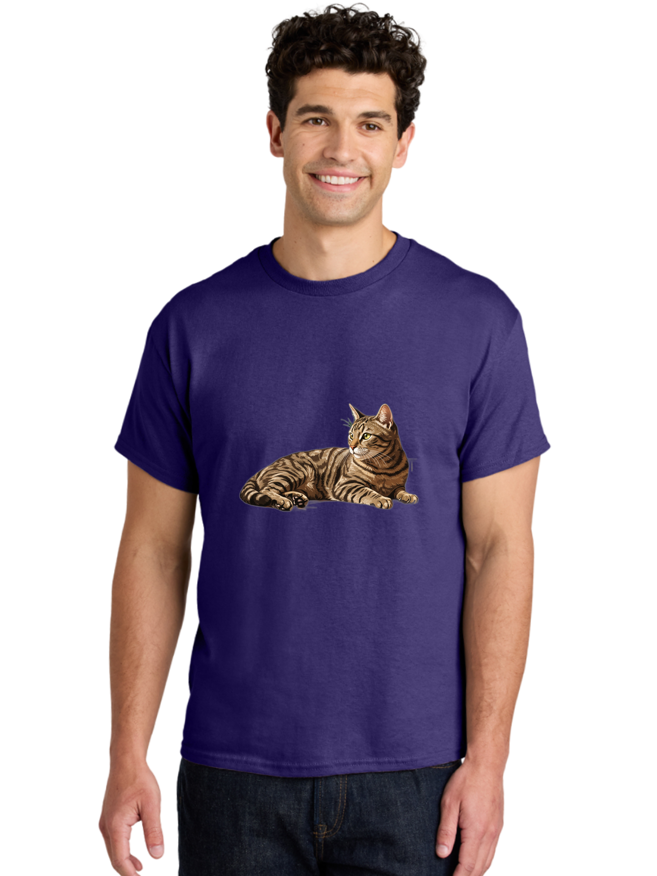 Tabby-Cat Men'S Graphic Tee, 100% Cotton, Comfortable Casual Summer Wear, Machine Washable, Vintage Camera, Old Camera, Antique Camera, Black Camera, Classic Photography, Photography Equipment, Nostalgic Device, Film Camera, Camera Art Bao938